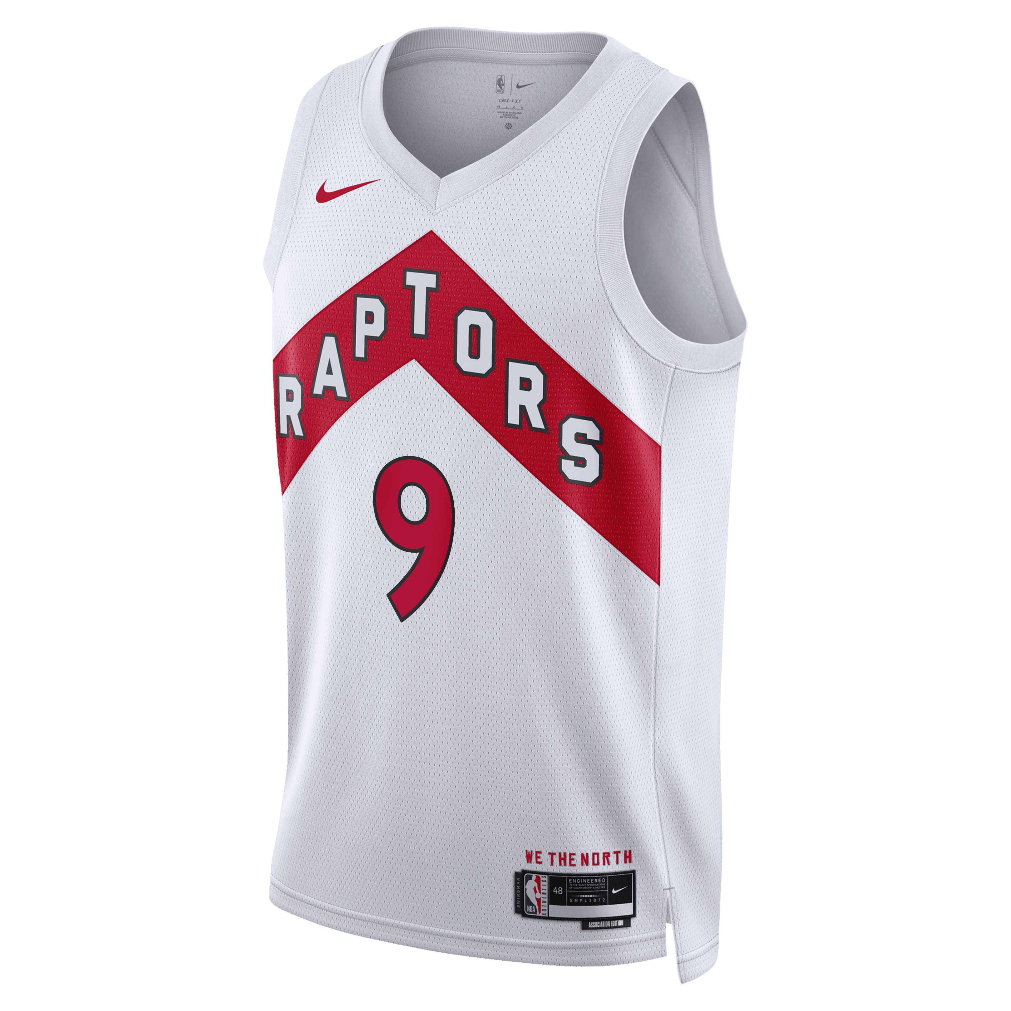 Toronto Raptors Nike Association Edition Swingman Jersey - White - RJ Barrett - Unisex NBA Team Jersey Basketball Fan Apparel