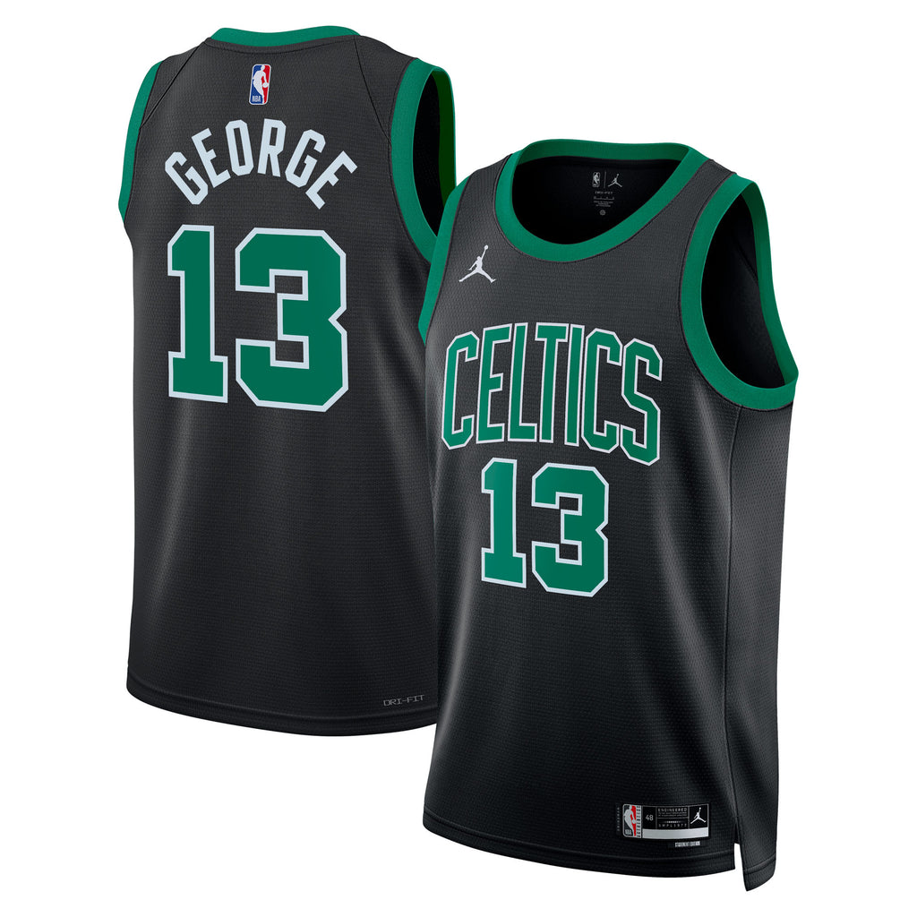 Boston Celtics Jordan Brand Statement Edition Swingman Jersey - Black - Paul George - Unisex NBA Team Jersey Basketball Fan Apparel