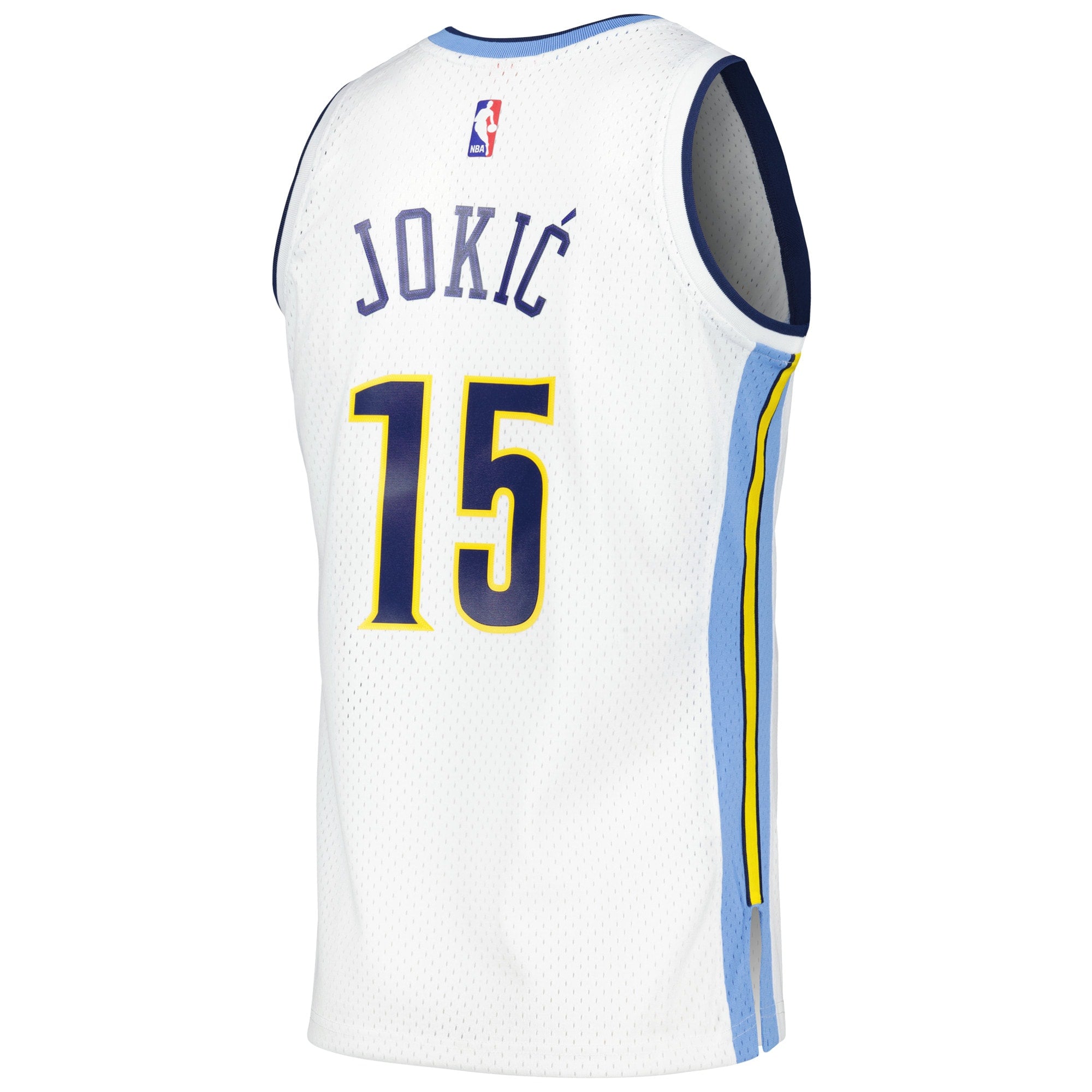 Denver Nuggets Mitchell & Ness Nikola Jokic 2016/17 Throwback Swingman Jersey - White - Men's NBA Team Jersey Basketball Fan Apparel