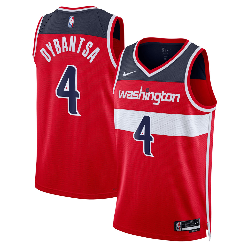 Washington Wizards Nike Icon Swingman Jersey - Red - AJ Dybantsa - Unisex NBA Team Jersey Basketball Fan Apparel