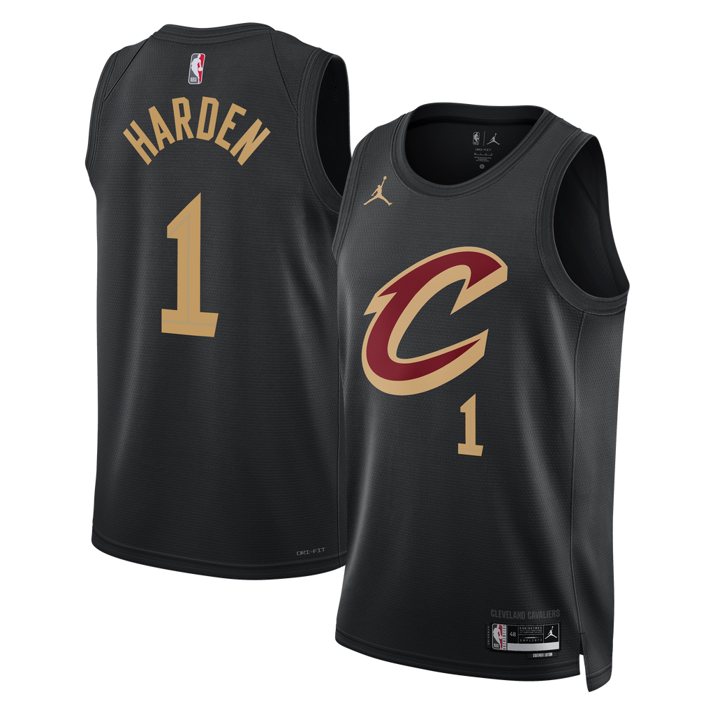 Cleveland Cavaliers Jordan Brand Statement Edition Swingman Jersey - Black - James Harden - Unisex NBA Team Jersey Basketball Fan Apparel