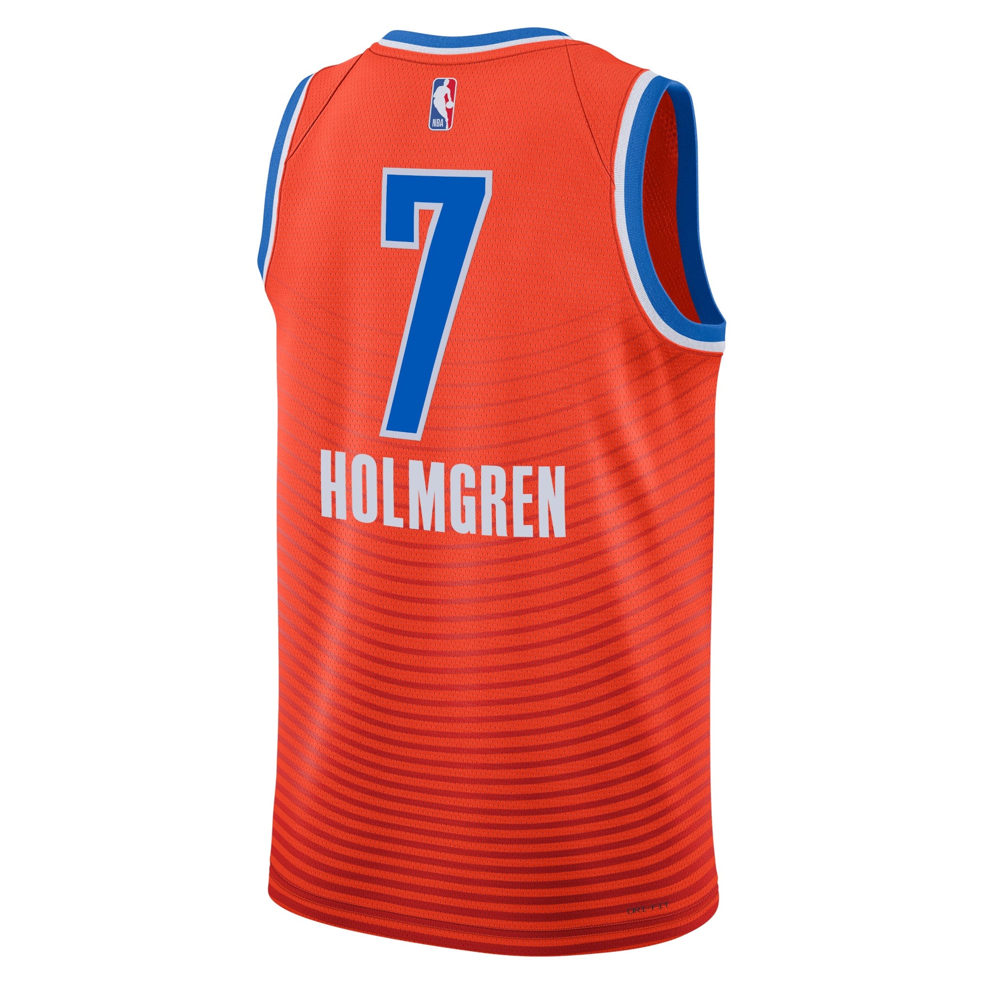 Oklahoma City Thunder Jordan Statement Edition Swingman Jersey - Orange - Chet Holmgren - Unisex NBA Team Jersey Basketball Fan Apparel