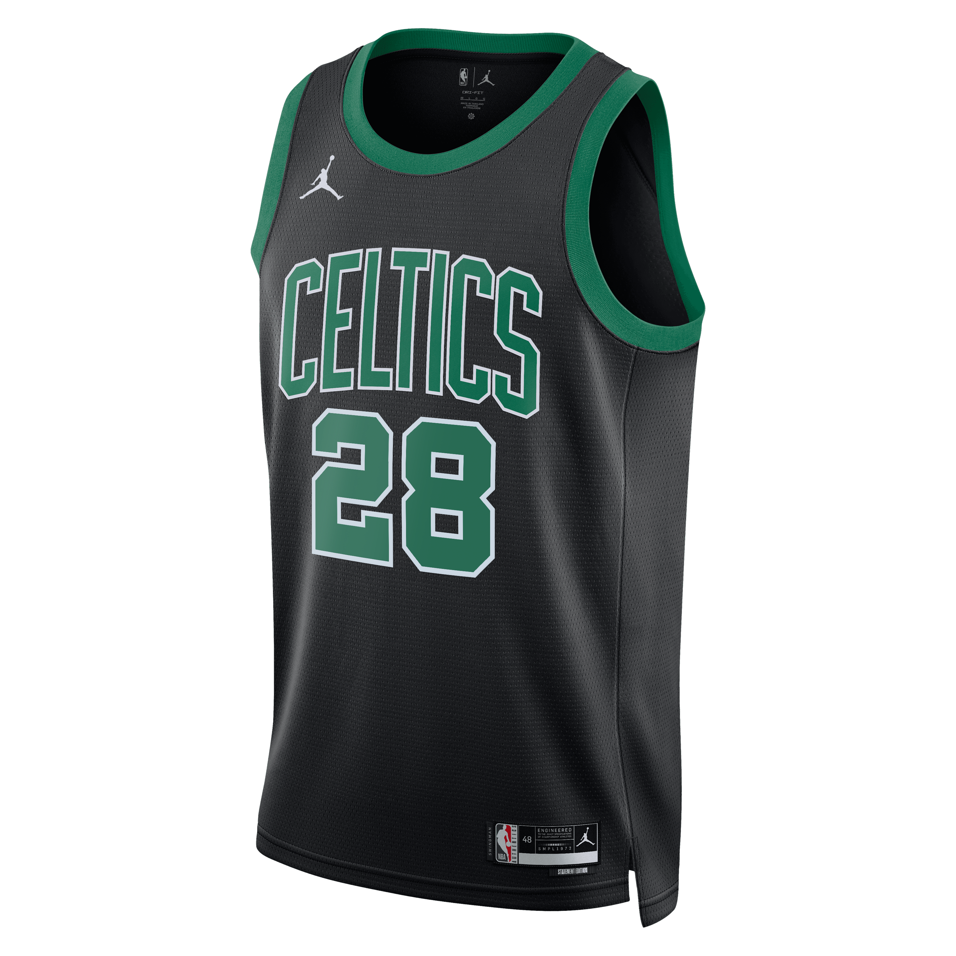 Boston Celtics Jordan Brand Statement Edition Swingman Jersey - Black - Hugo González - Unisex NBA Team Jersey Basketball Fan Apparel