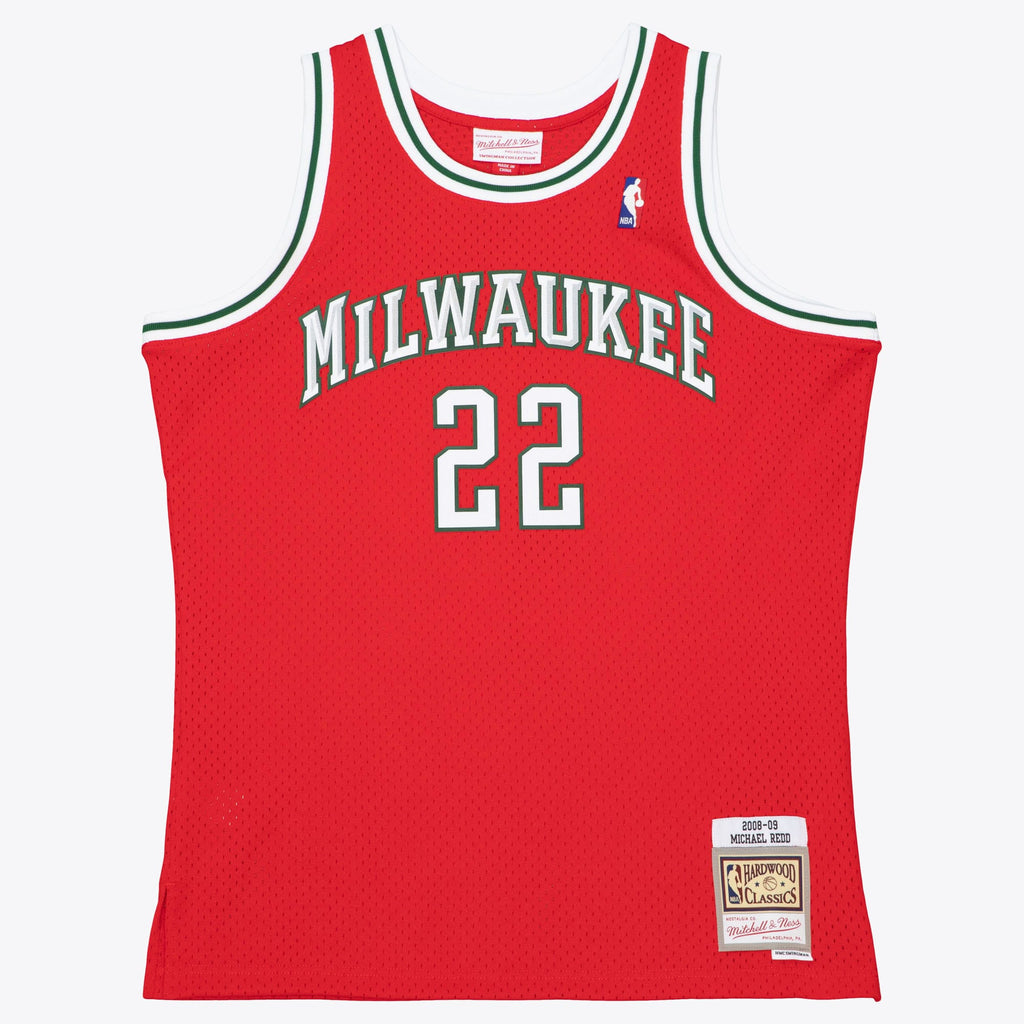 Milwaukee Bucks Mitchell & Ness Swingman Jersey Michael Redd 2008-09 NBA Team Jersey Basketball Fan Apparel