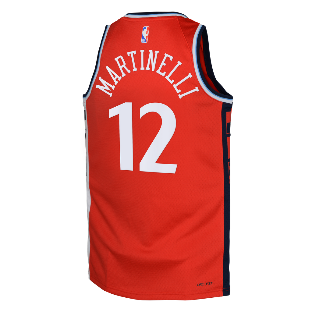 LA Clippers Jordan Brand Statement Edition Swingman Jersey - Red - Nick Martinelli - Youth NBA Team Jersey Basketball Fan Apparel