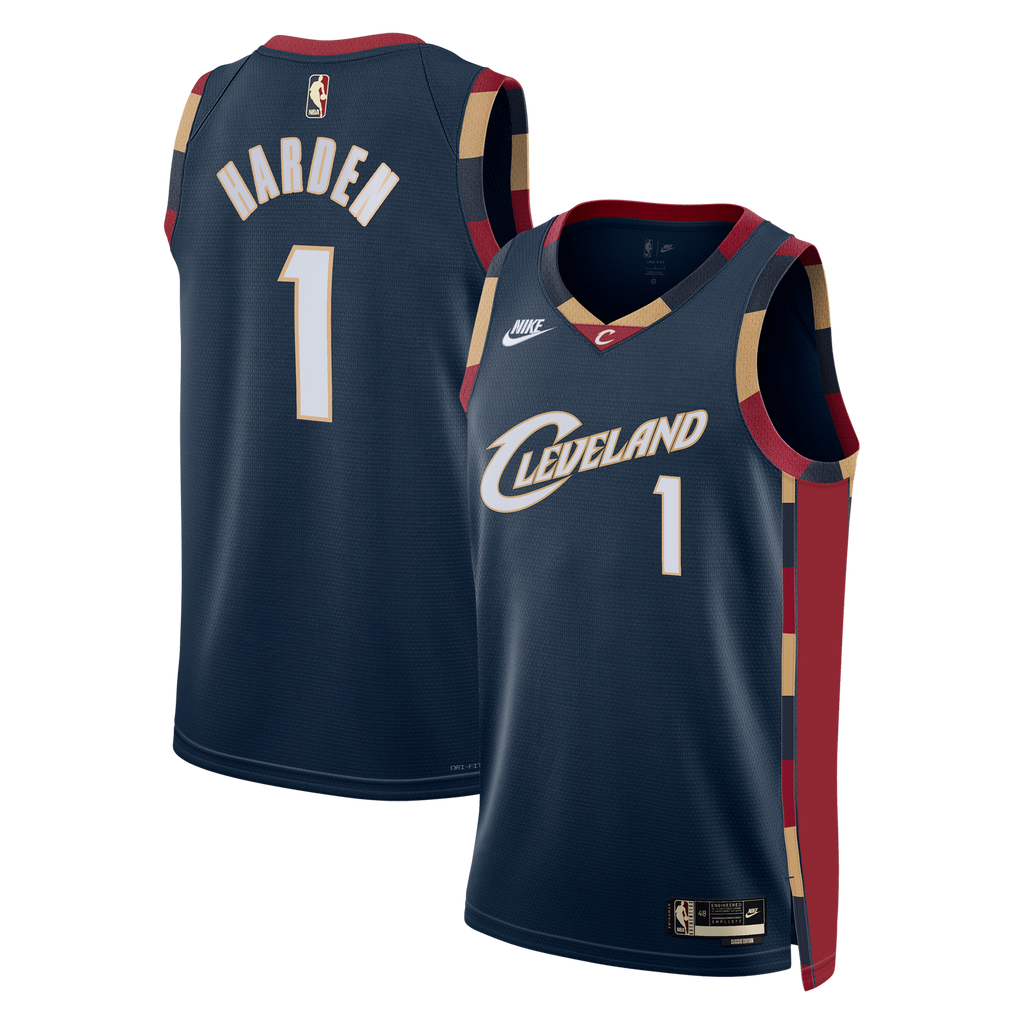 Cleveland Cavaliers Nike Classic Edition Swingman Jersey - Navy - James Harden - Unisex NBA Team Jersey Basketball Fan Apparel