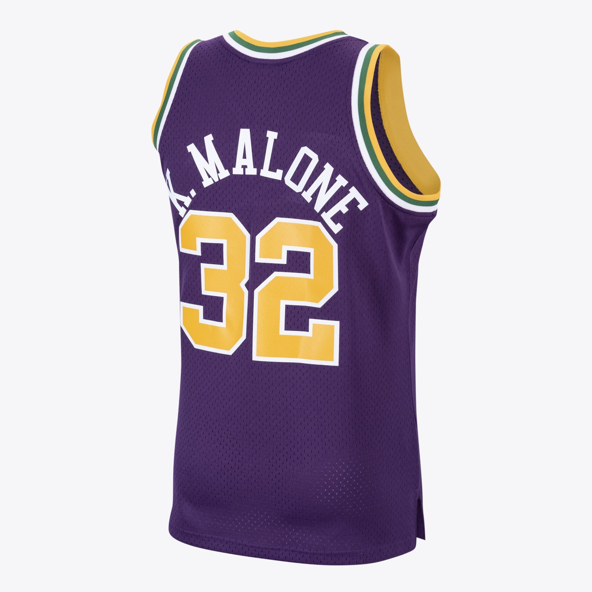 Utah Jazz Mitchell & Ness Karl Malone 1991 Hardwood Classics Road Swingman Jersey - Purple - Men's NBA Team Jersey Basketball Fan Apparel