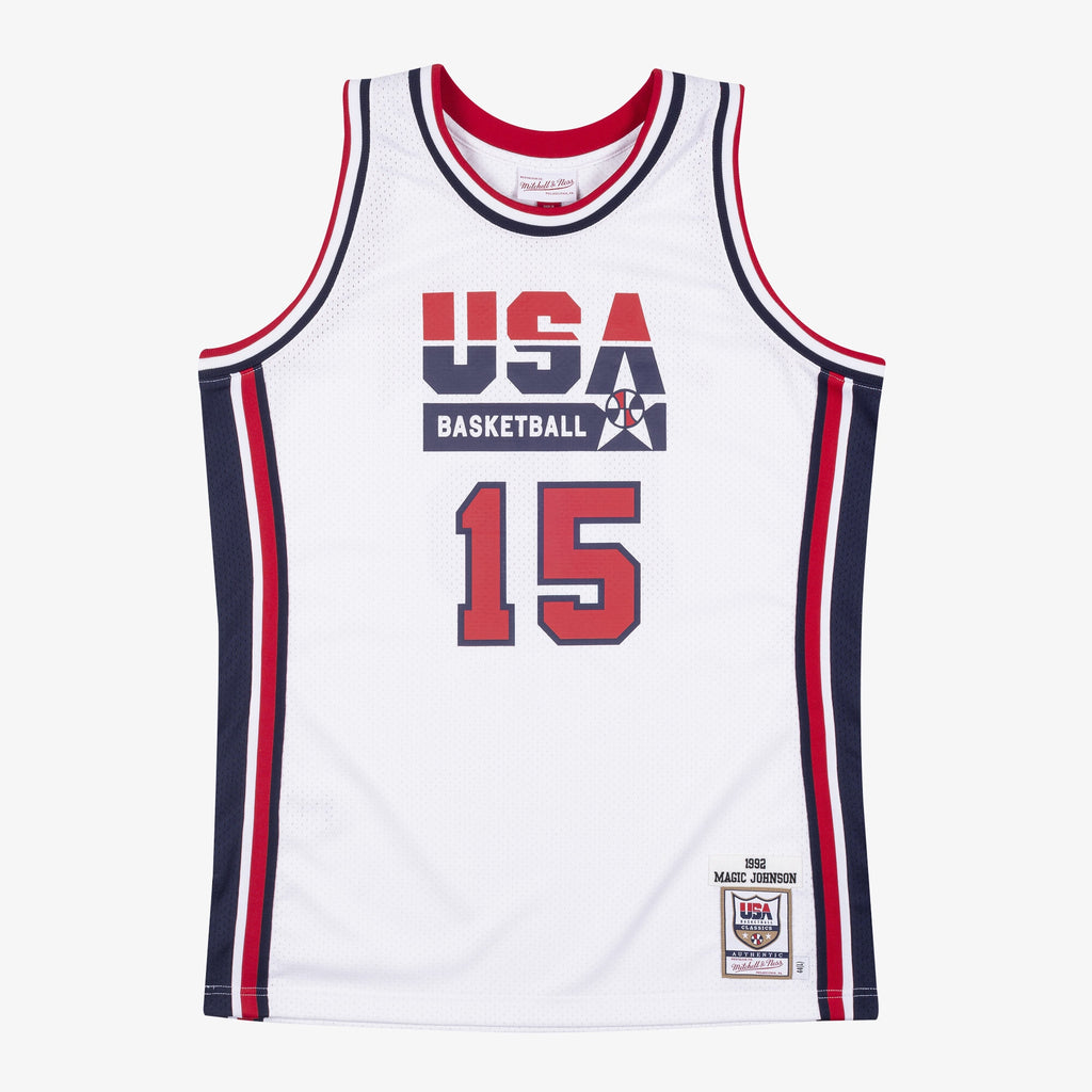 USA Basketball Mitchell & Ness Authentic Jersey Magic Johnson 1992 NBA Team Jersey Basketball Fan Apparel