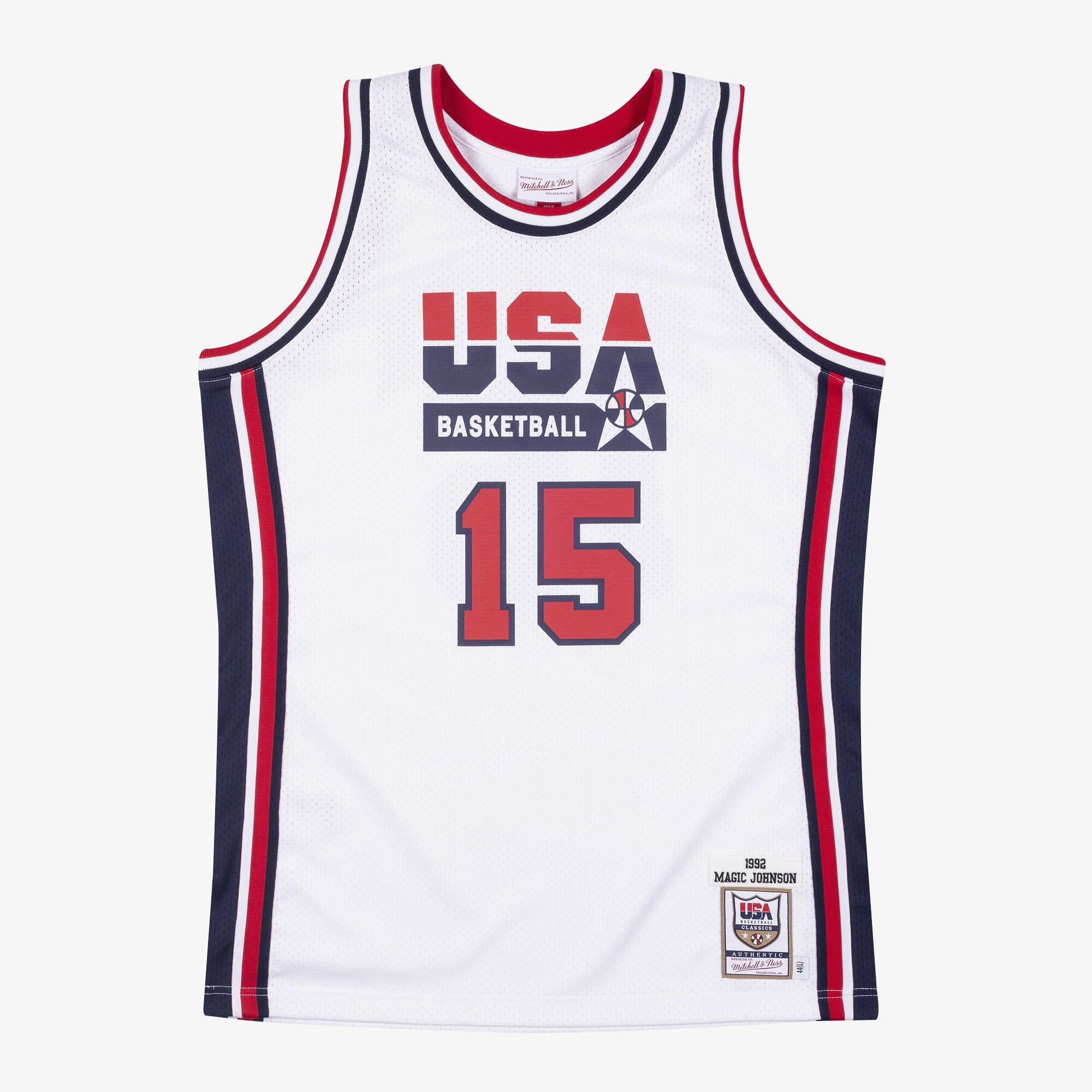 USA Basketball Mitchell & Ness Authentic Jersey Magic Johnson 1992 NBA Team Jersey Basketball Fan Apparel