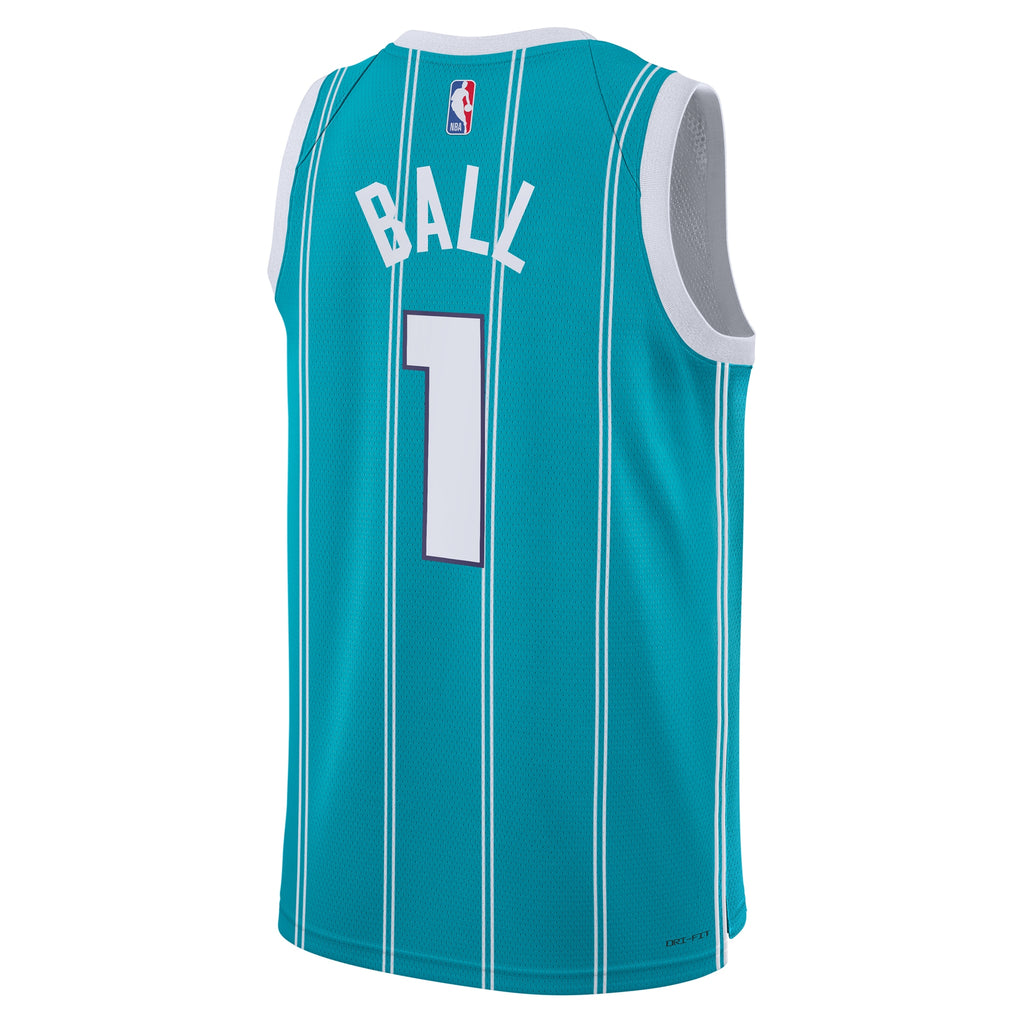 Charlotte Hornets NBA Youth Icon Swingman Jersey NE - LaMelo Ball NBA Team Jersey Basketball Fan Apparel