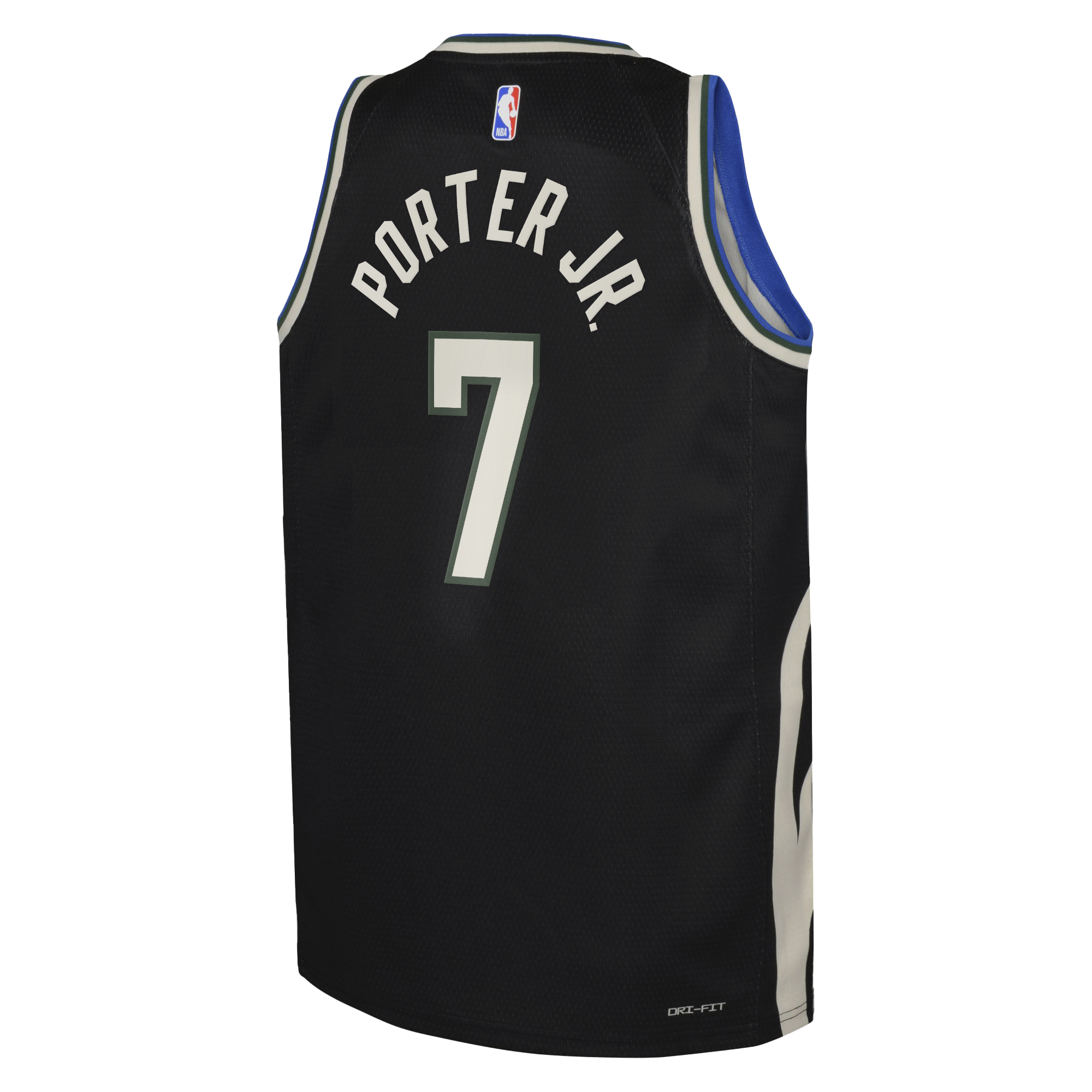 Milwaukee Bucks Jordan Brand Statement Edition Swingman Jersey - Hunter Green - Kevin Porter Jr. - Youth NBA Team Jersey Basketball Fan Apparel