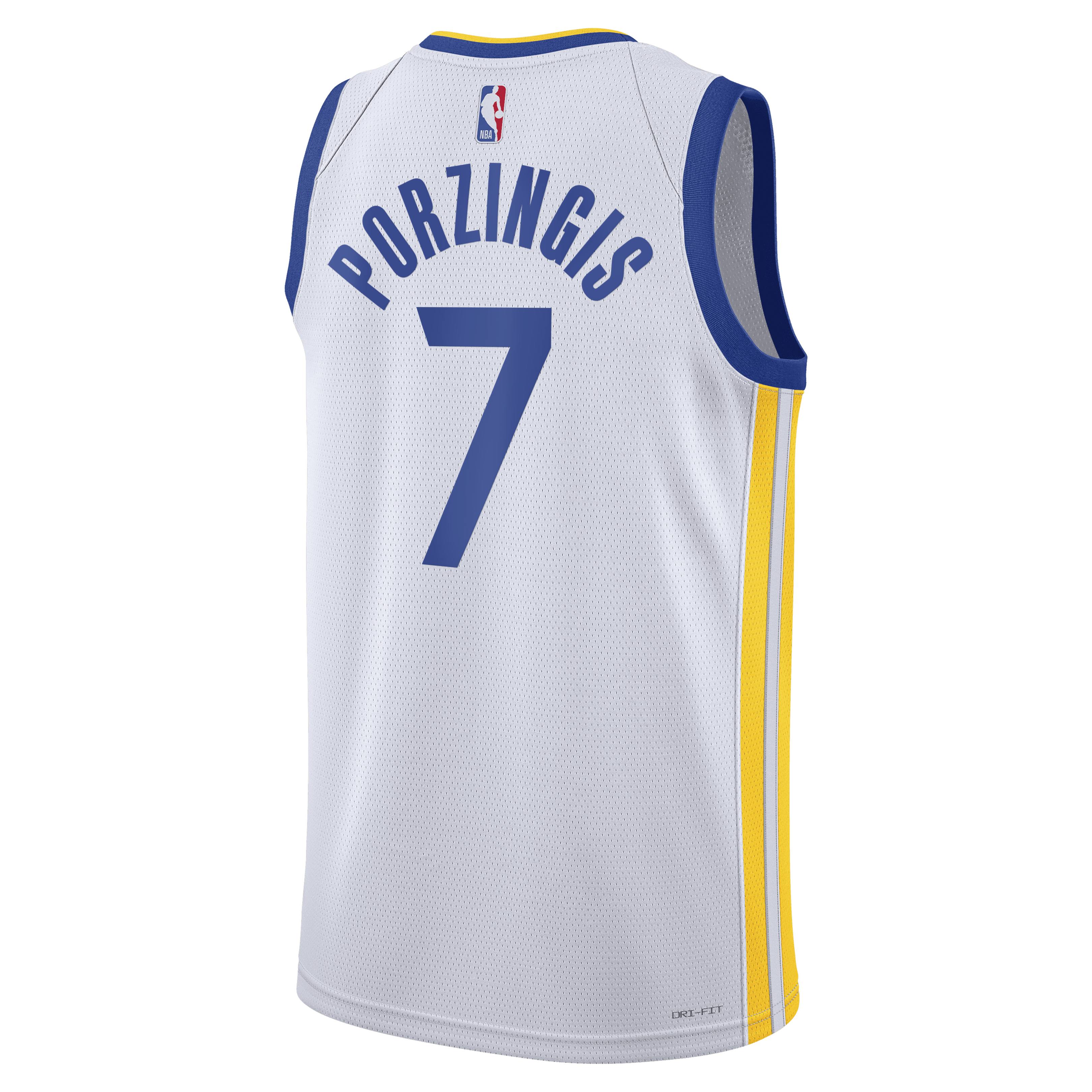 Golden State Warriors Nike Association Edition Swingman Jersey - White - Kristaps Porziņģis - Unisex NBA Team Jersey Basketball Fan Apparel