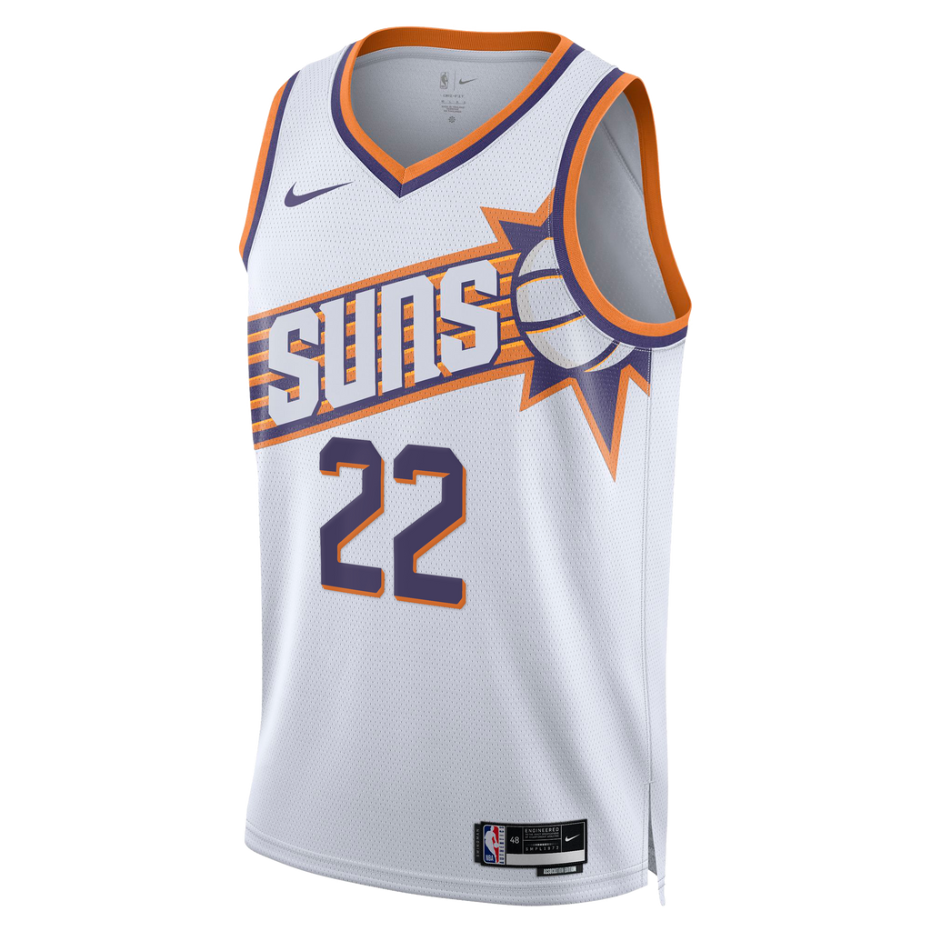 Phoenix Suns Nike Association Edition Swingman Jersey - White - Miles Bridges - Unisex NBA Team Jersey Basketball Fan Apparel