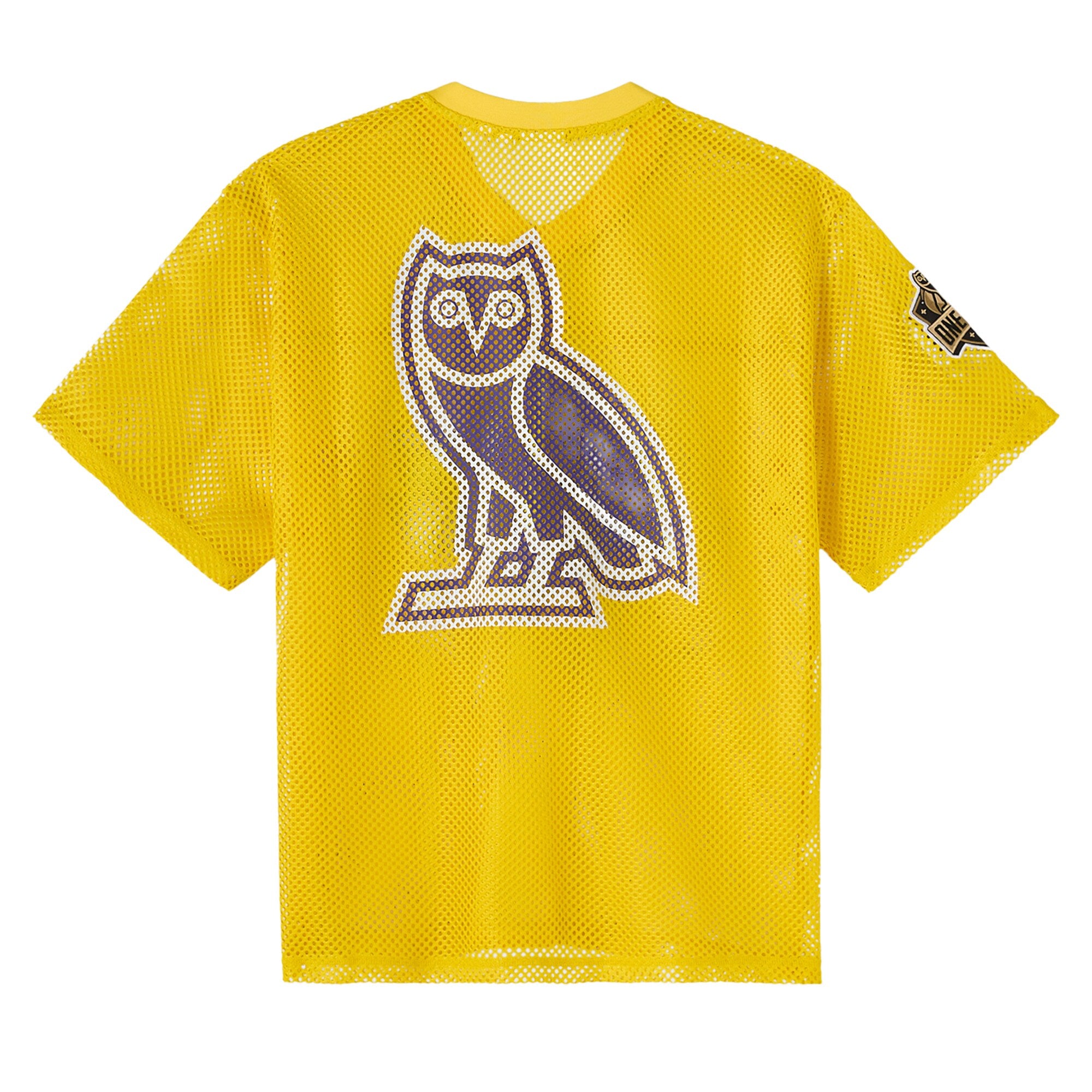 Los Angeles Lakers X OVO Mesh Football Jersey - Men's NBA Team Jersey Basketball Fan Apparel