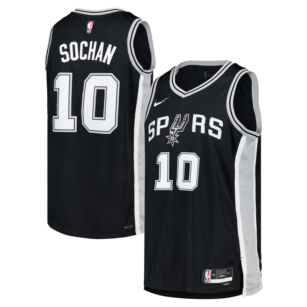San Antonio Spurs Nike Icon Jersey - Jeremy Sochan - Unisex NBA Team Jersey Basketball Fan Apparel