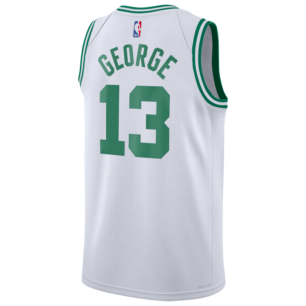 Boston Celtics Nike Association Edition Swingman Jersey - White - Paul George - Youth NBA Team Jersey Basketball Fan Apparel