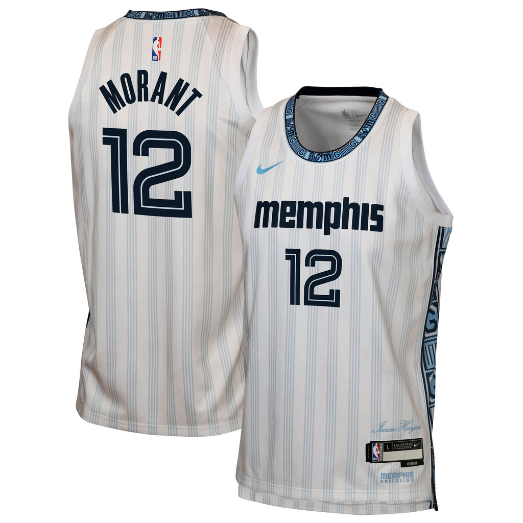 Memphis Grizzlies Nike 2025/26 City Edition Swingman Jersey - Gray - Ja Morant - Youth NBA Team Jersey Basketball Fan Apparel