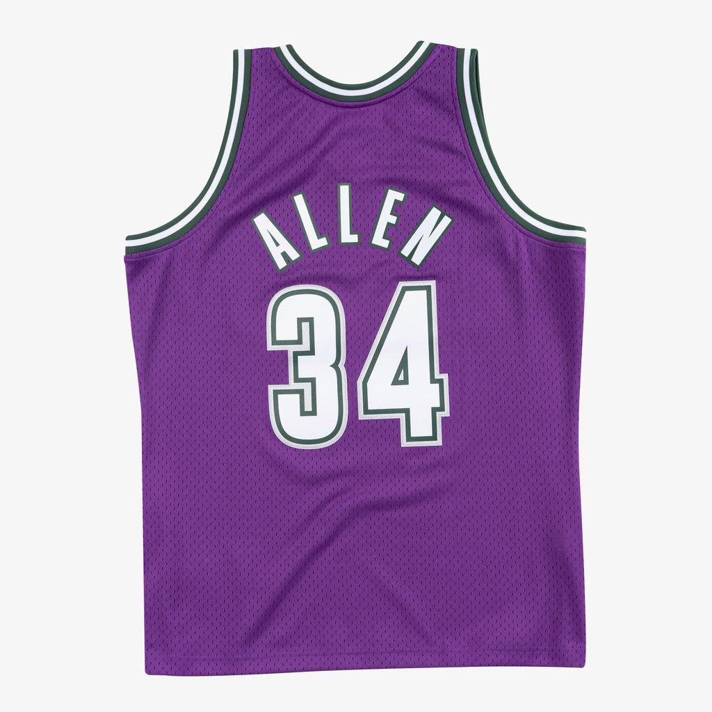 Milwaukee Bucks Mitchell & Ness Swingman Jersey Road Ray Allen 2000-01 NBA Team Jersey Basketball Fan Apparel