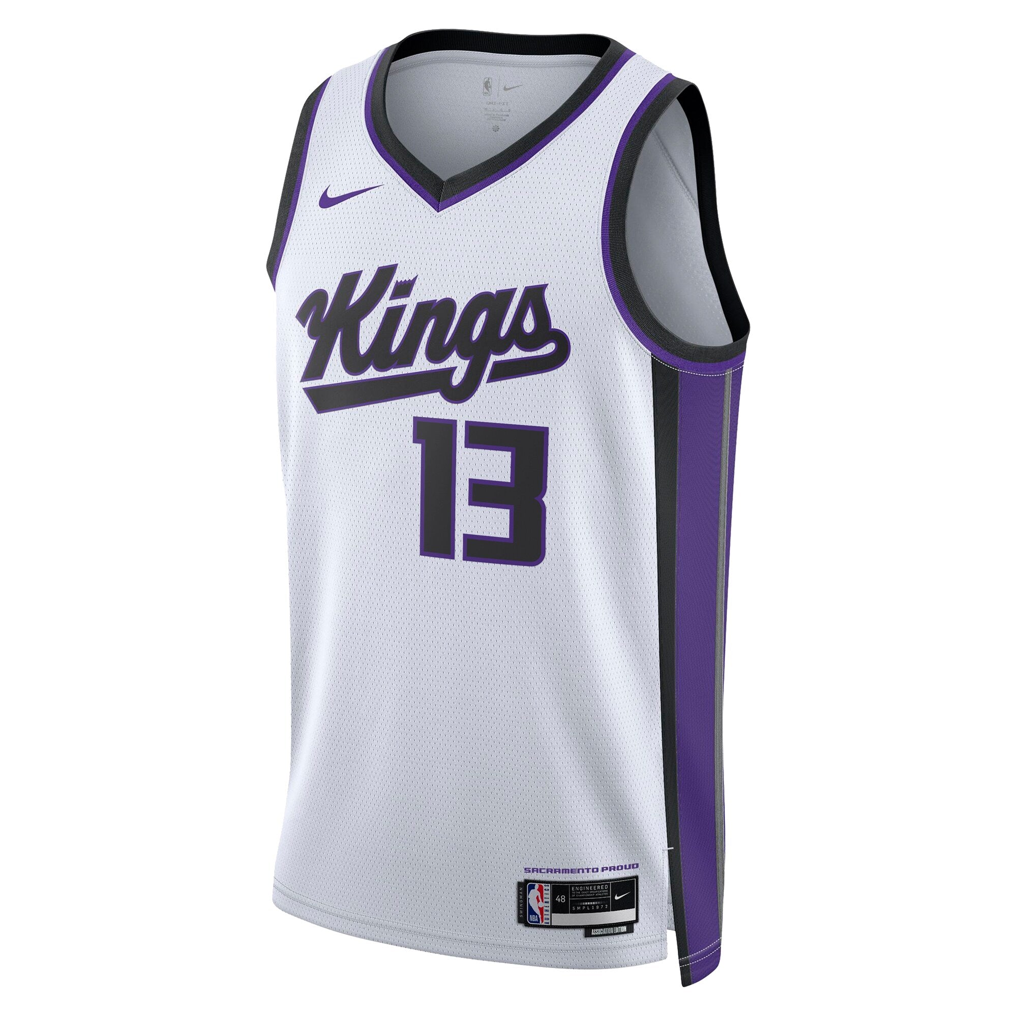 Sacramento Kings Nike Association Edition Swingman Jersey - White - Keegan Murray - Unisex NBA Team Jersey Basketball Fan Apparel