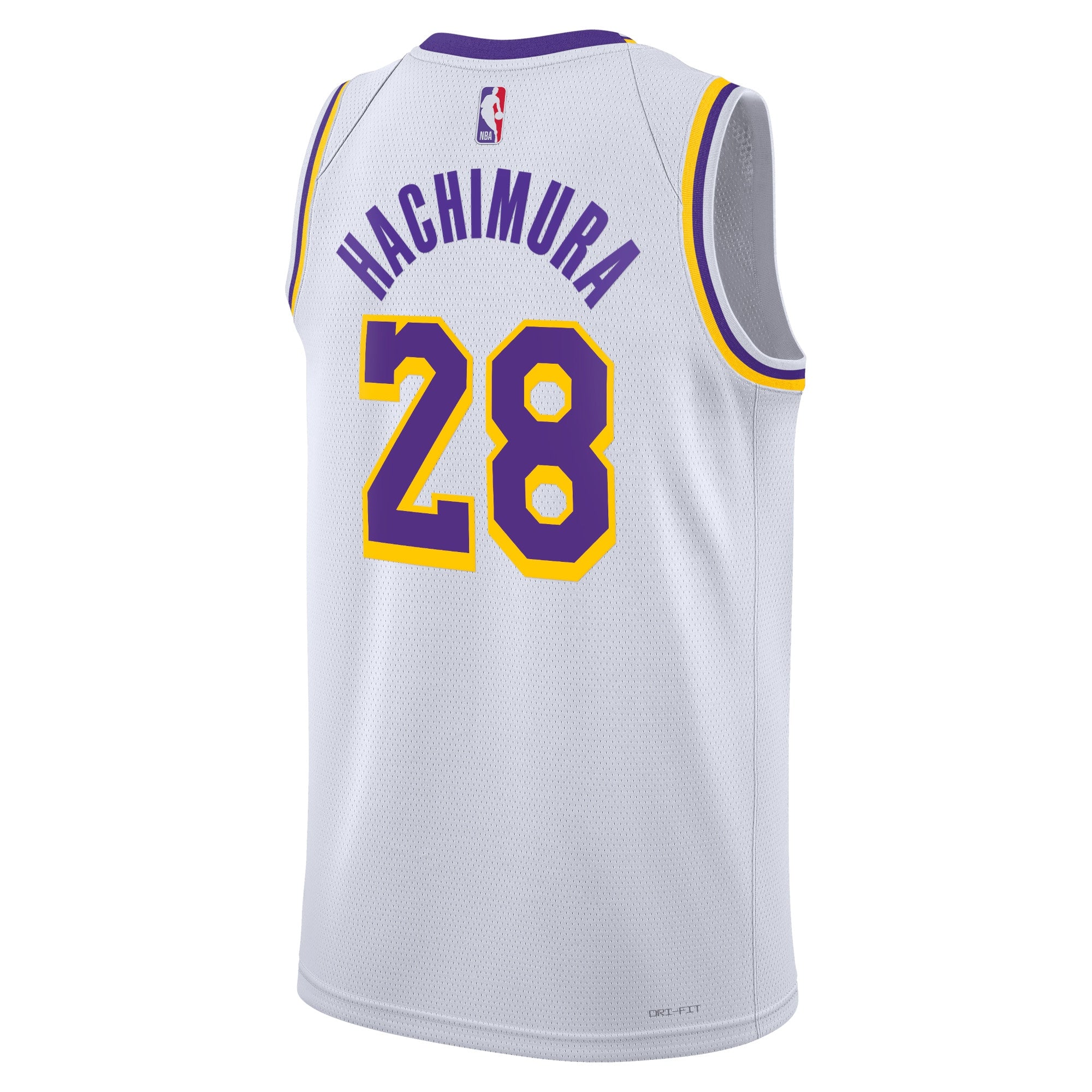 Los Angeles Lakers Nike Association Edition Swingman Jersey - White - Rui Hachimura - Unisex NBA Team Jersey Basketball Fan Apparel