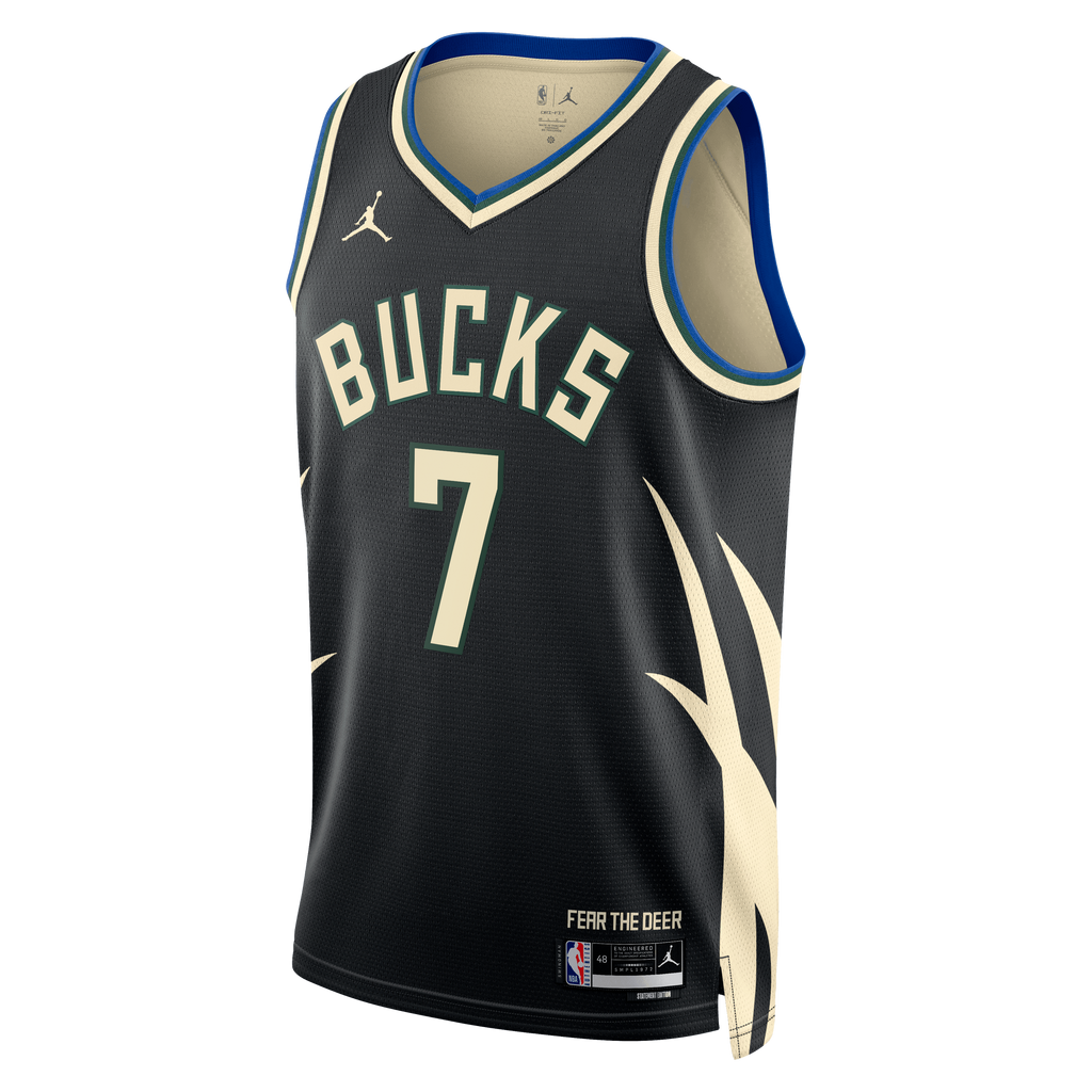 Milwaukee Bucks Jordan Brand Statement Edition Swingman Jersey - Hunter Green - Kevin Porter Jr. - Unisex NBA Team Jersey Basketball Fan Apparel