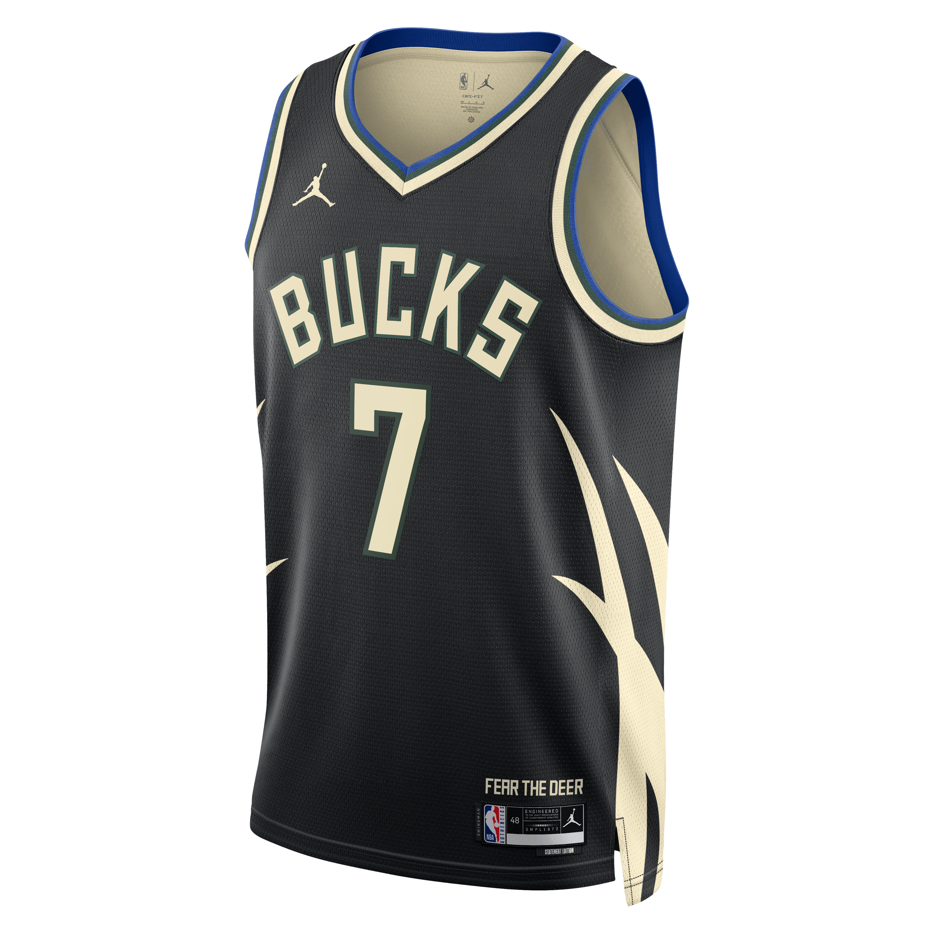 Milwaukee Bucks Jordan Brand Statement Edition Swingman Jersey - Hunter Green - Kevin Porter Jr. - Unisex NBA Team Jersey Basketball Fan Apparel