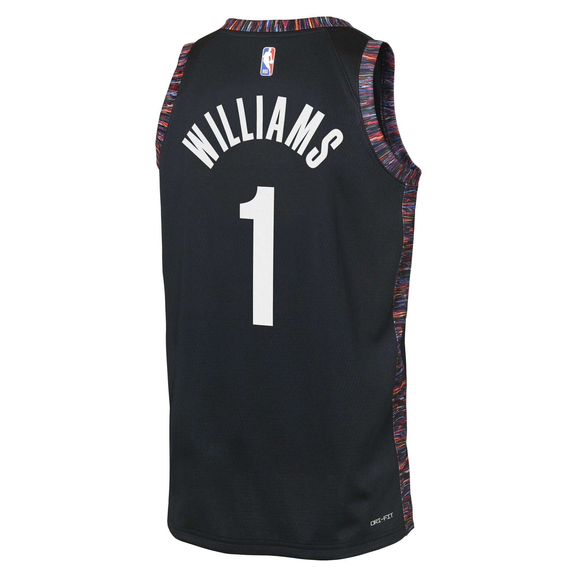 Brooklyn Nets Nike 2025/26 City Edition Swingman Jersey - Black - Ziaire Williams - Youth NBA Team Jersey Basketball Fan Apparel