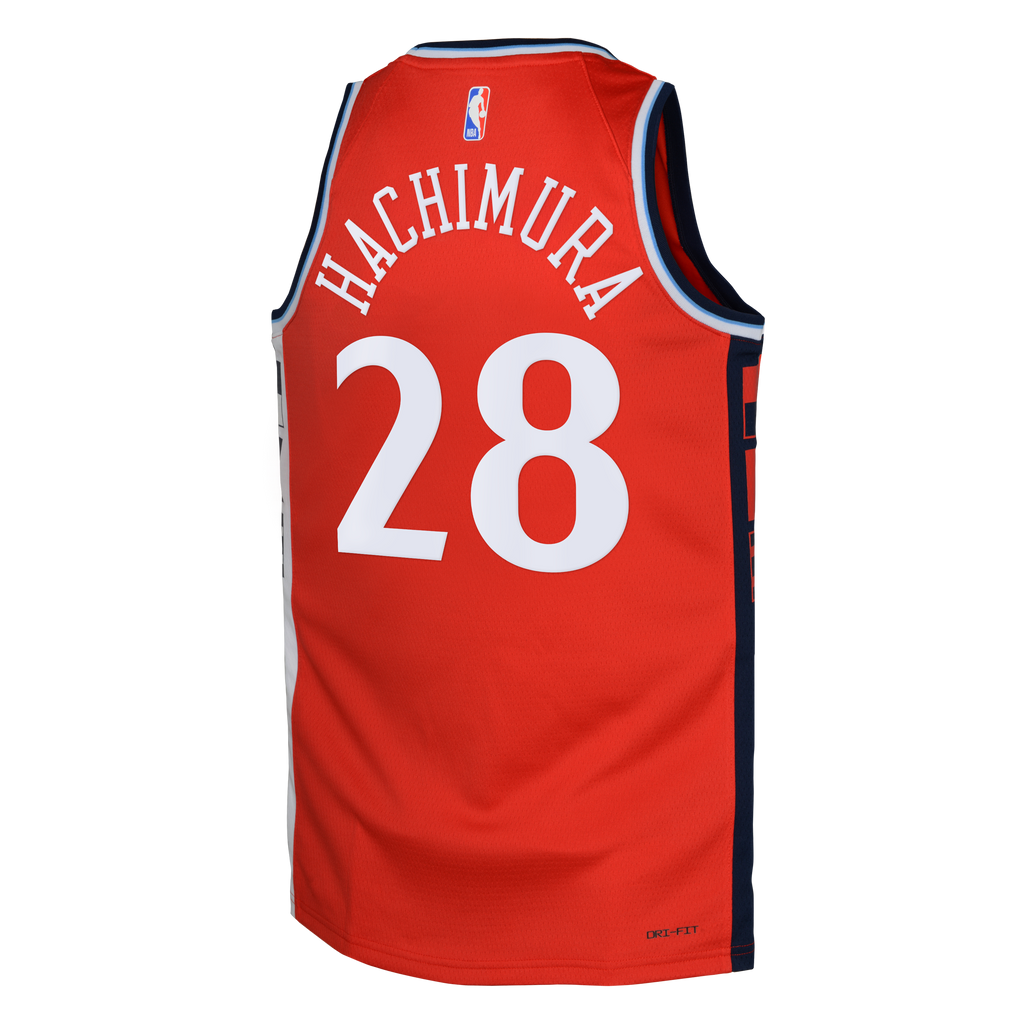 LA Clippers Jordan Brand Statement Edition Swingman Jersey - Red - Rui Hachimura - Youth NBA Team Jersey Basketball Fan Apparel