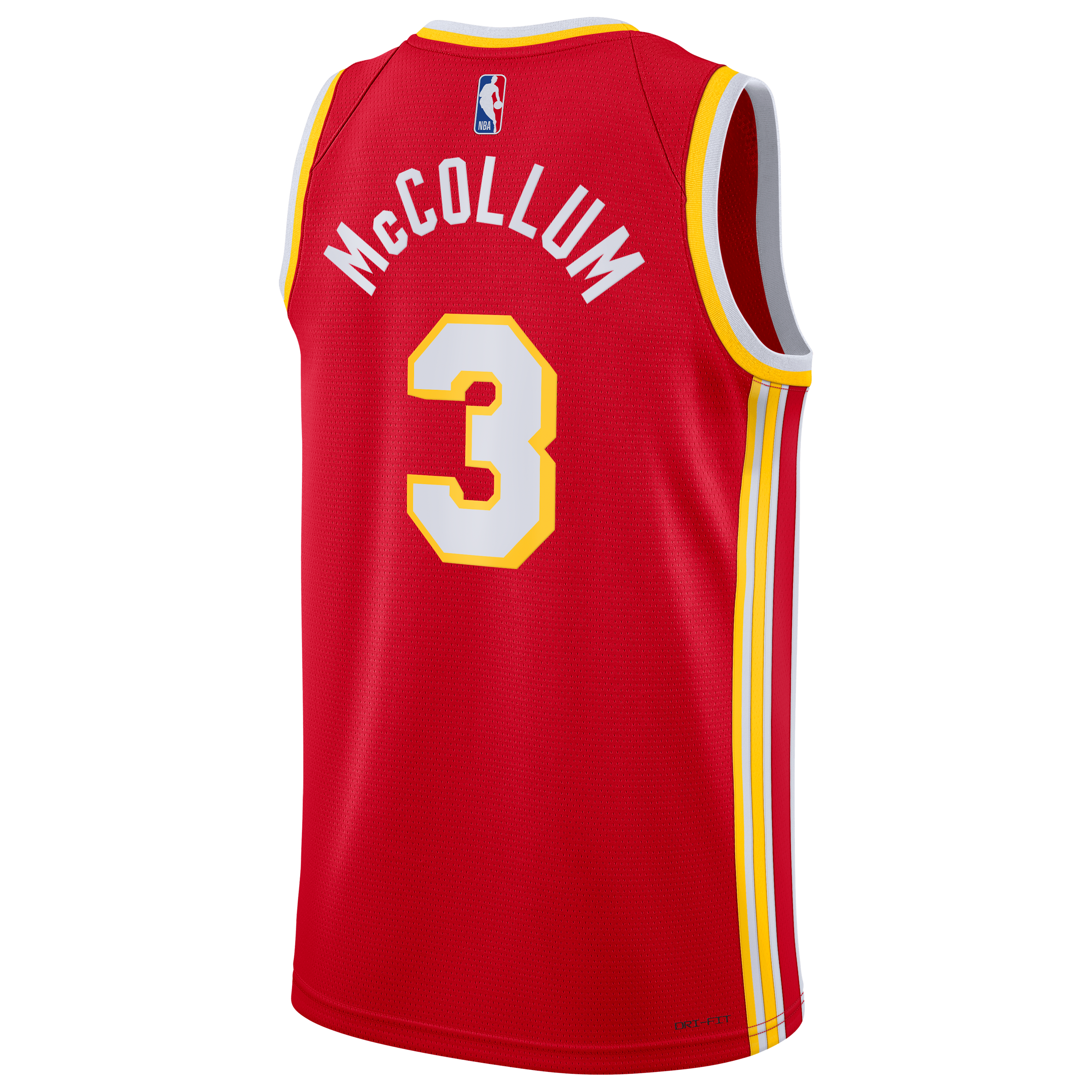 Atlanta Hawks Nike Icon Edition Swingman Jersey - Red - CJ McCollum - Unisex NBA Team Jersey Basketball Fan Apparel