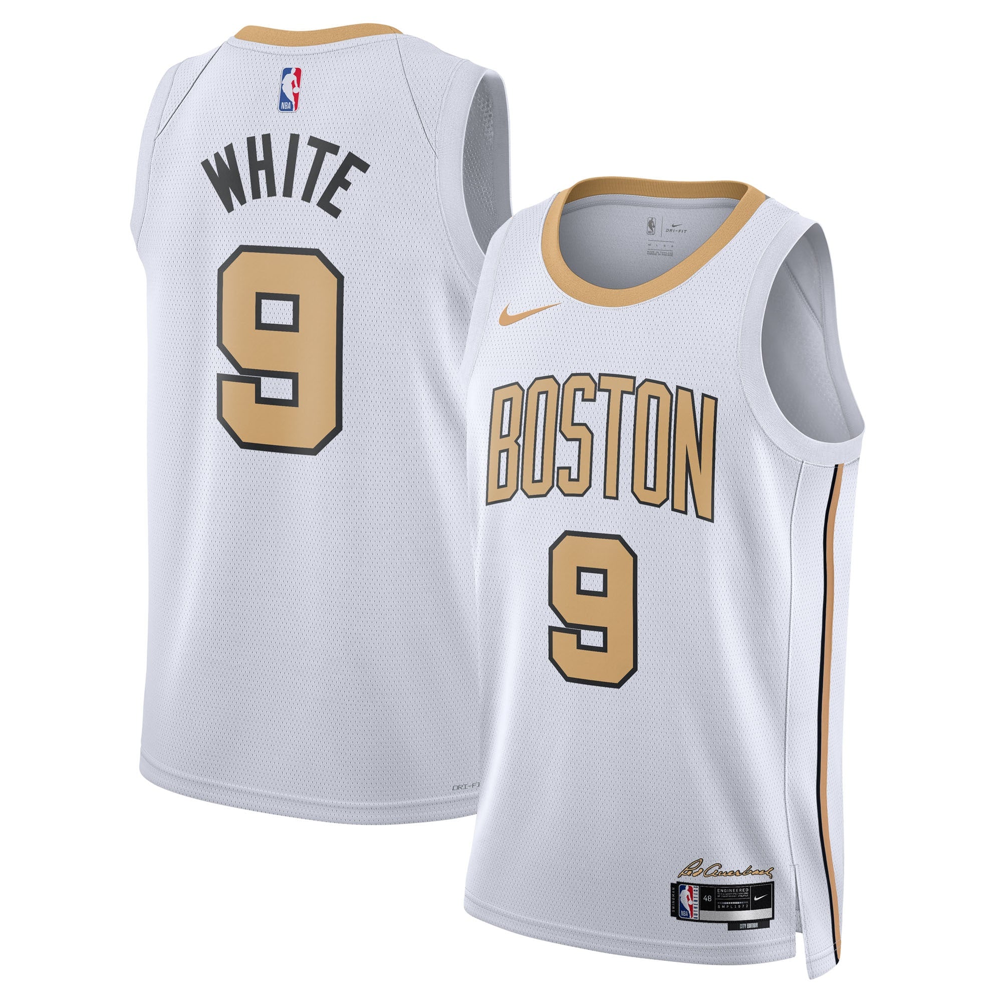 Boston Celtics Nike 2025/26 City Edition Swingman Jersey - White - Derrick White - Unisex NBA Team Jersey Basketball Fan Apparel