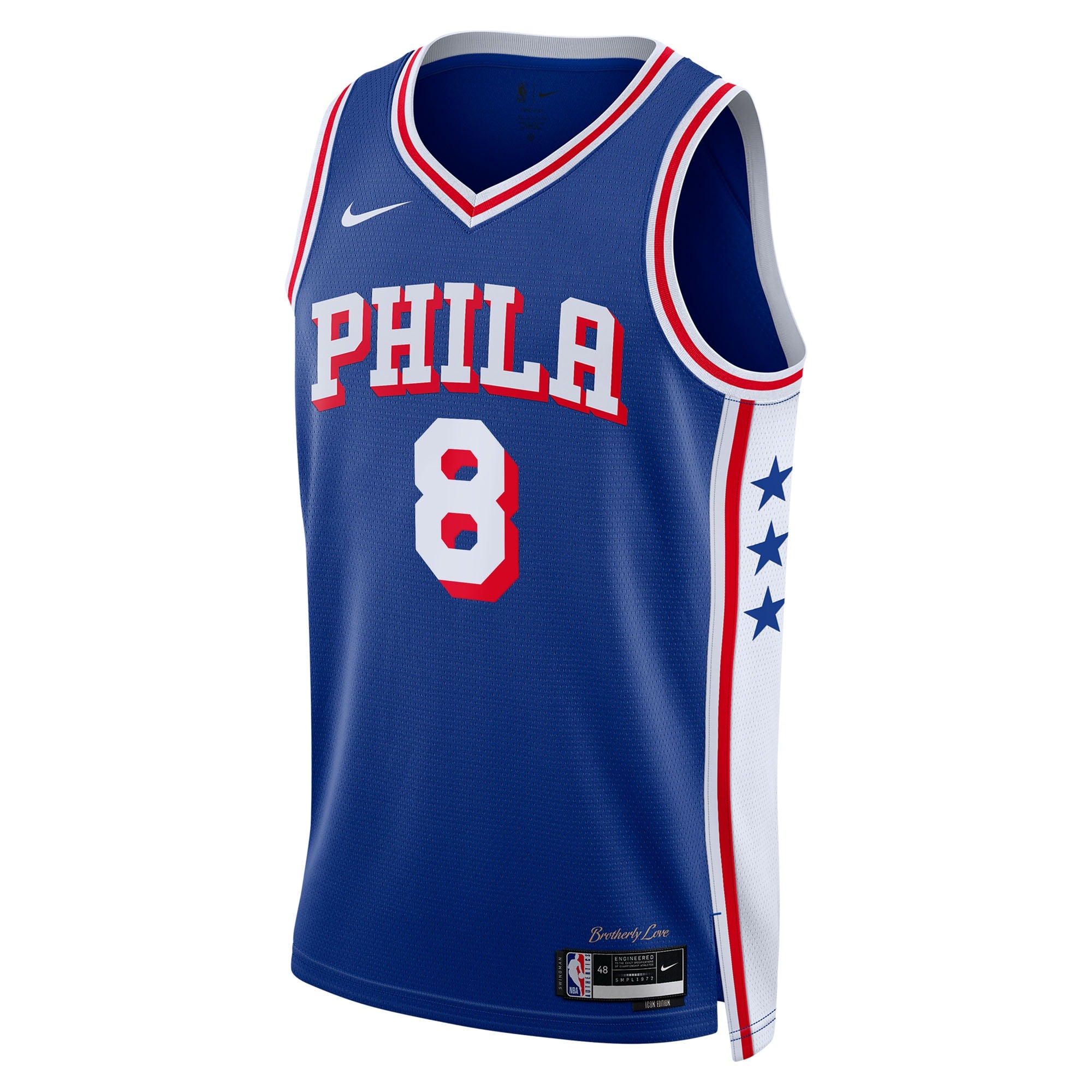 Philadelphia 76ers Nike Icon Edition Swingman Jersey - Royal - Paul George - Unisex NBA Team Jersey Basketball Fan Apparel