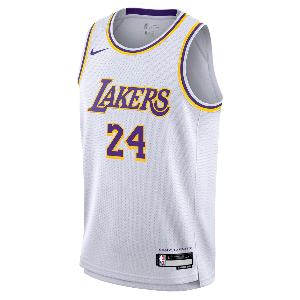 Los Angeles Lakers Association Swingman Jersey - Kobe Bryant - Youth NBA Team Jersey Basketball Fan Apparel