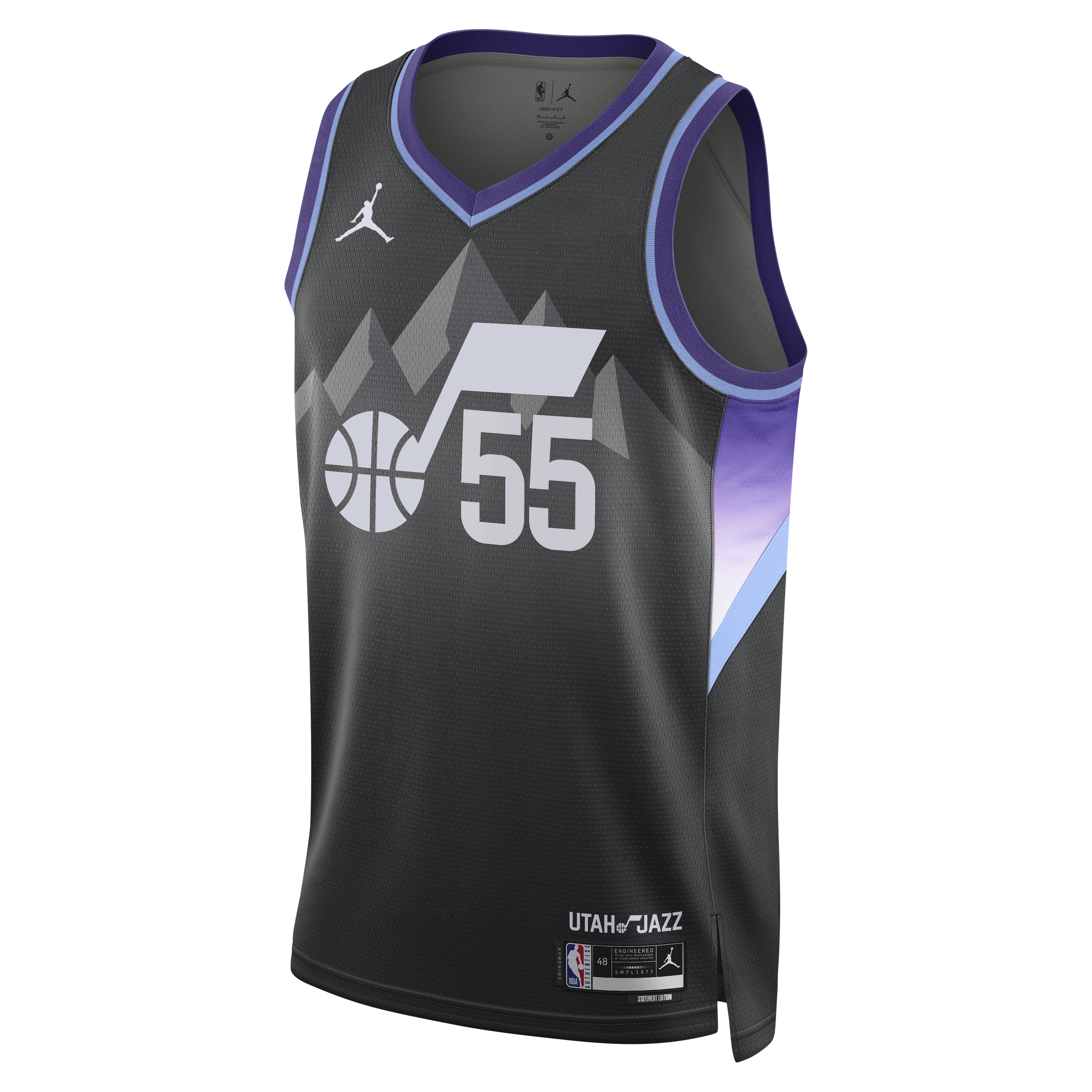 Utah Jazz Jordan Brand Statement Edition Swingman Jersey - Black - John Konchar - Unisex NBA Team Jersey Basketball Fan Apparel