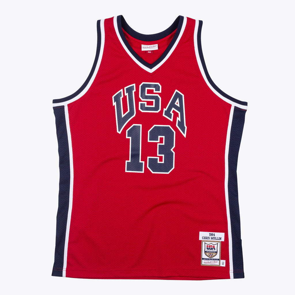 USA Basketball Mitchell & Ness Authentic Jersey Chris Mullin 1984 NBA Team Jersey Basketball Fan Apparel