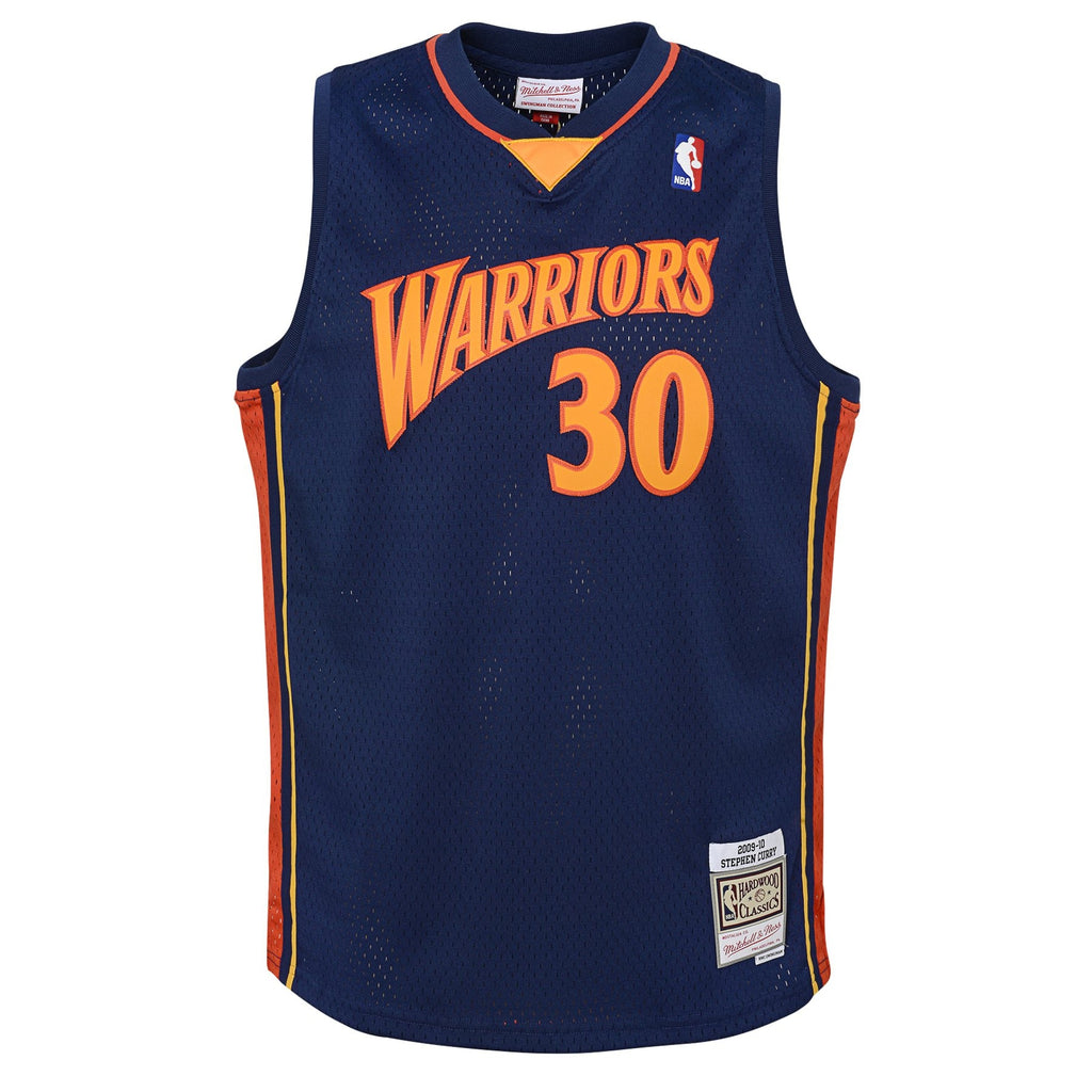 Golden State Warriors Stephen Curry Road Hardwood Classics Jersey - Youth NBA Team Jersey Basketball Fan Apparel