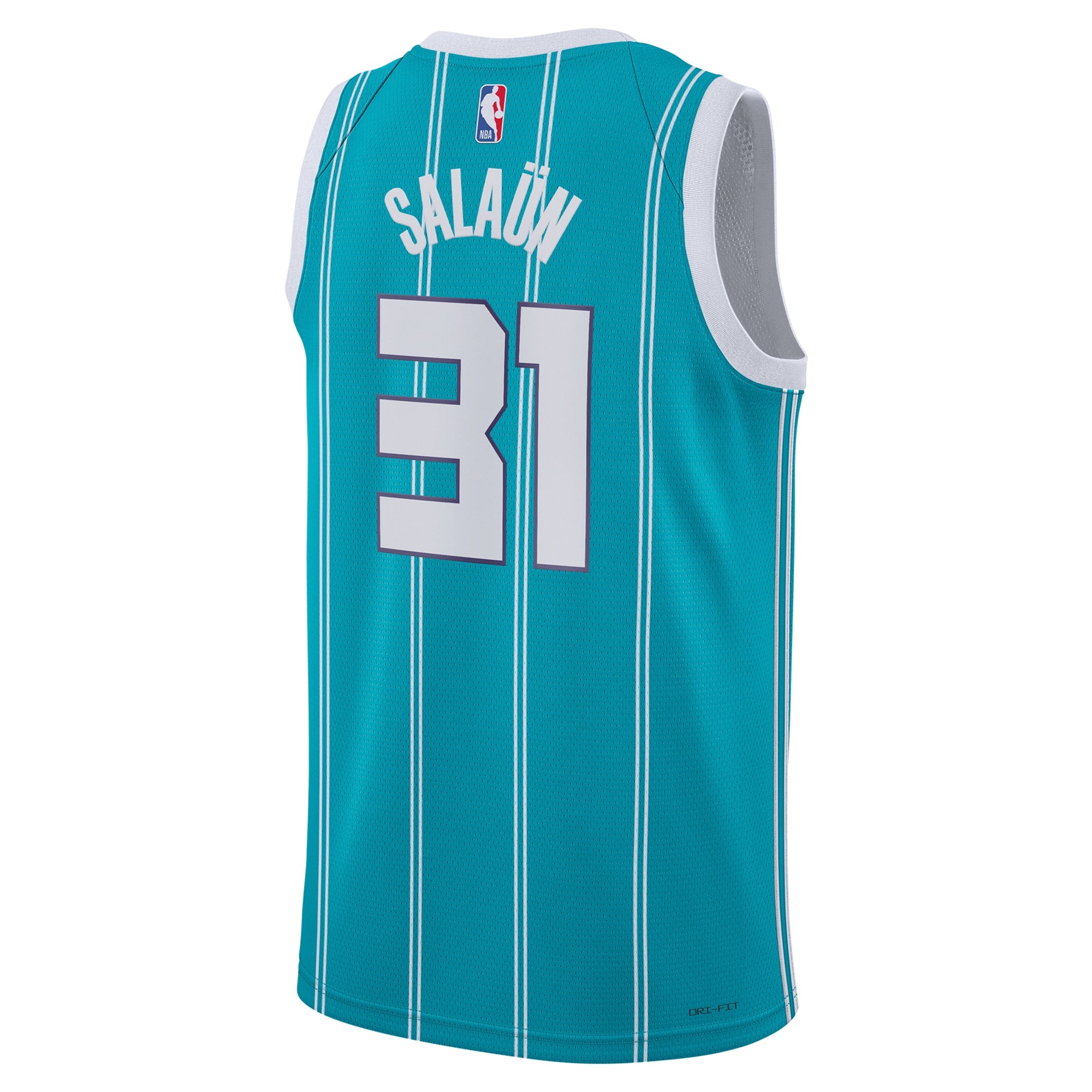 Charlotte Hornets Jordan Brand Icon Edition Swingman Jersey - Teal - Tidjane Salaün - Unisex NBA Team Jersey Basketball Fan Apparel