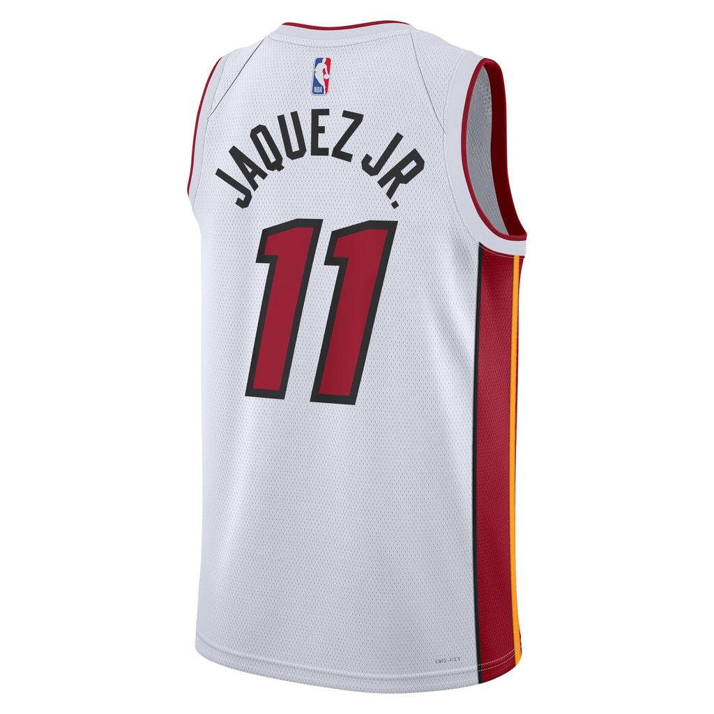 Miami Heat Nike Association Edition Swingman Jersey - White - Jaime Jaquez Jr. - Unisex NBA Team Jersey Basketball Fan Apparel