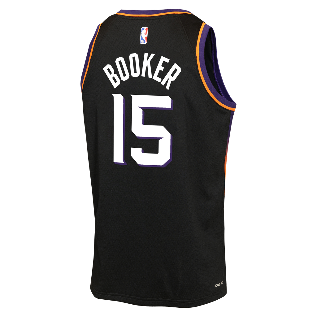 Phoenix Suns Jordan Brand Statement Edition Jersey - Black - Devin Booker - Youth NBA Team Jersey Basketball Fan Apparel