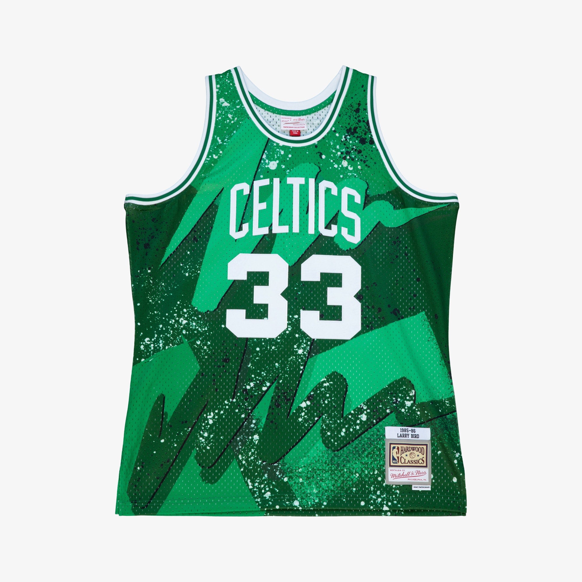Boston Celtics Mitchell & Ness Larry Bird 1985 Hyper Hoops Swingman Jersey - Green NBA Team Jersey Basketball Fan Apparel