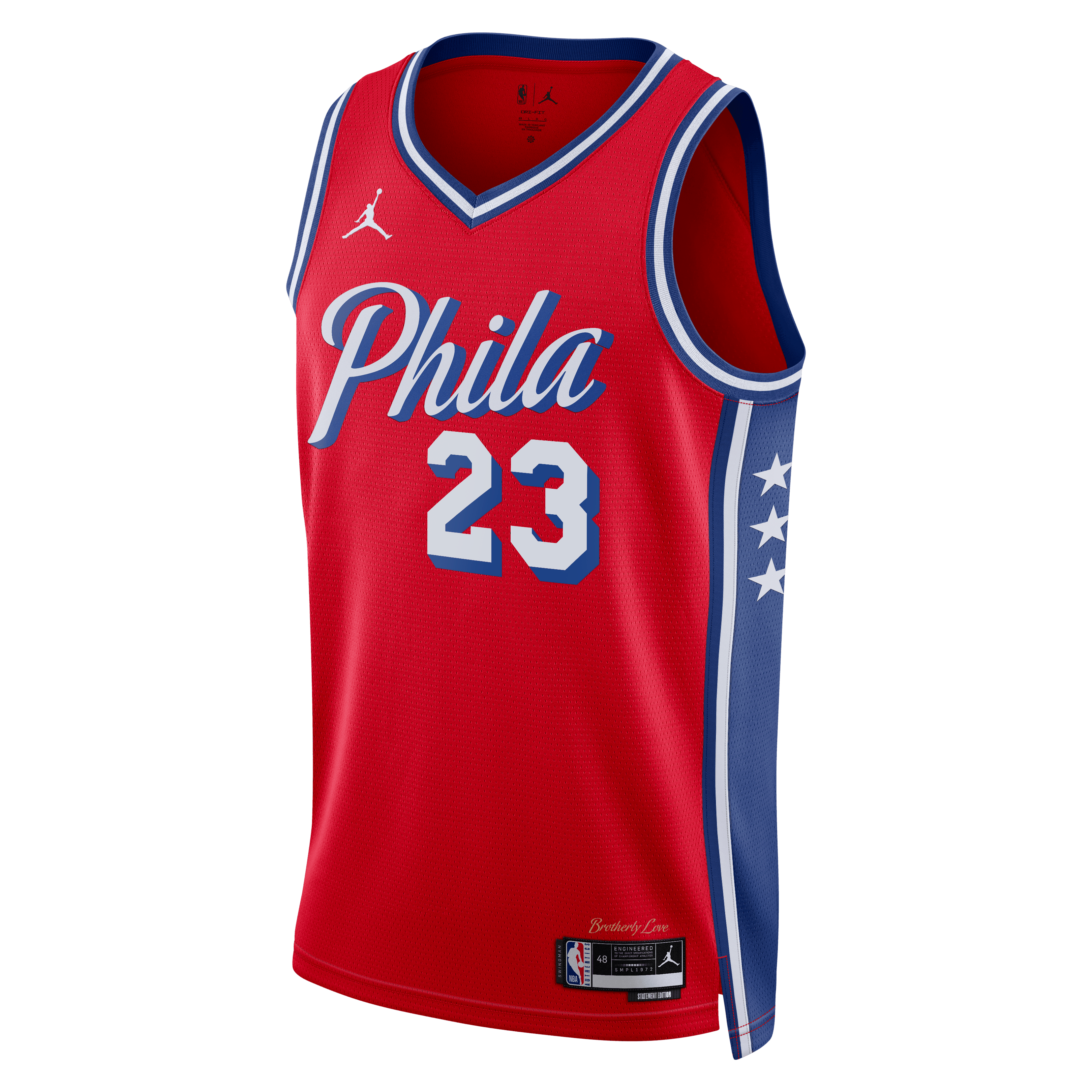 Philadelphia 76ers Jordan Brand Statement Edition Swingman Jersey - Red - LeBron James - Unisex NBA Team Jersey Basketball Fan Apparel
