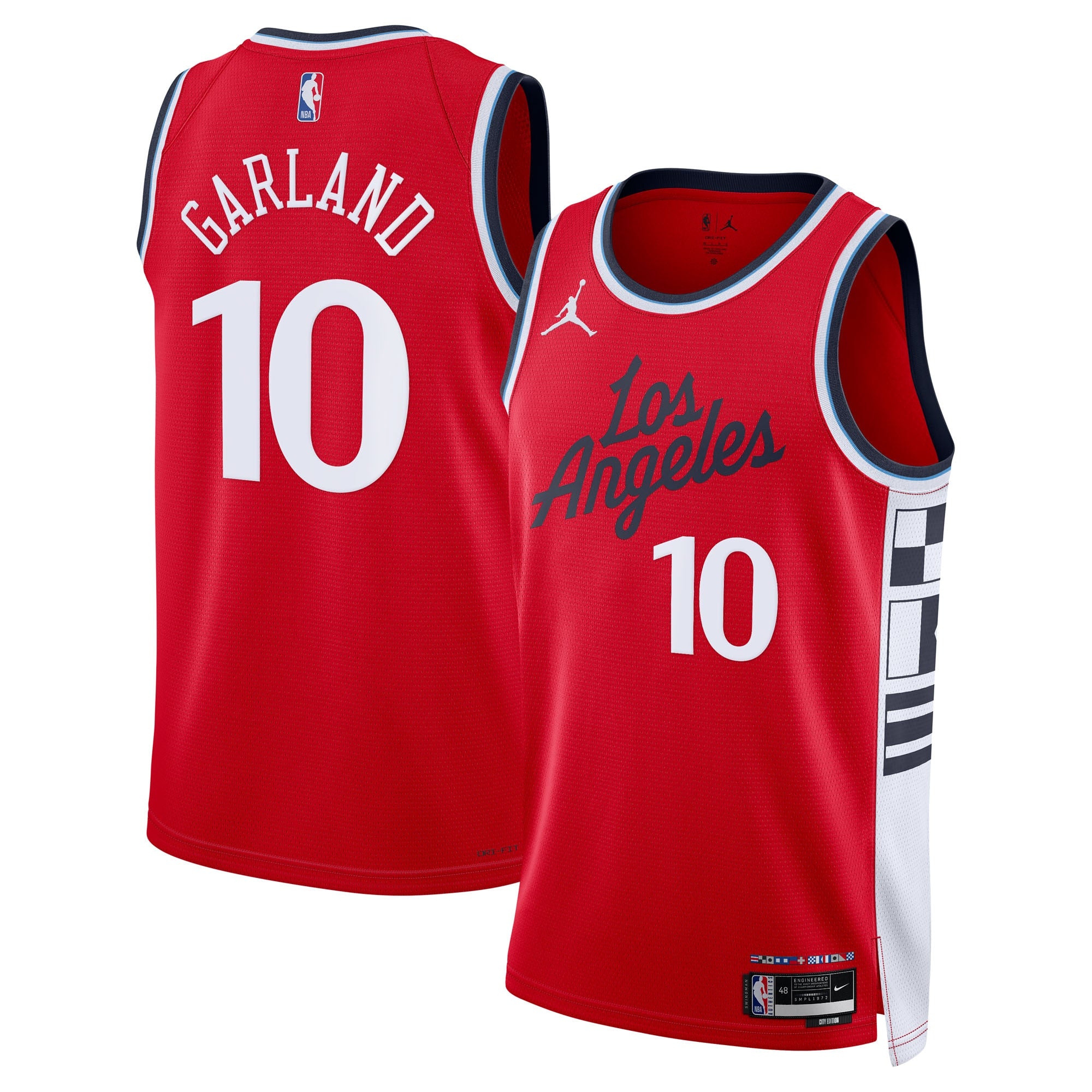 LA Clippers Jordan Brand 2024/25 Statement Edition Swingman Jersey - Red - Darius Garland - Unisex NBA Team Jersey Basketball Fan Apparel