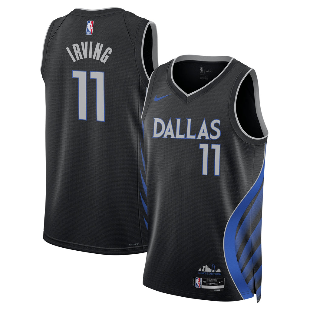 Dallas Mavericks Nike 2025/26 City Edition Swingman Jersey - Black - Kyrie Irving - Unisex NBA Team Jersey Basketball Fan Apparel