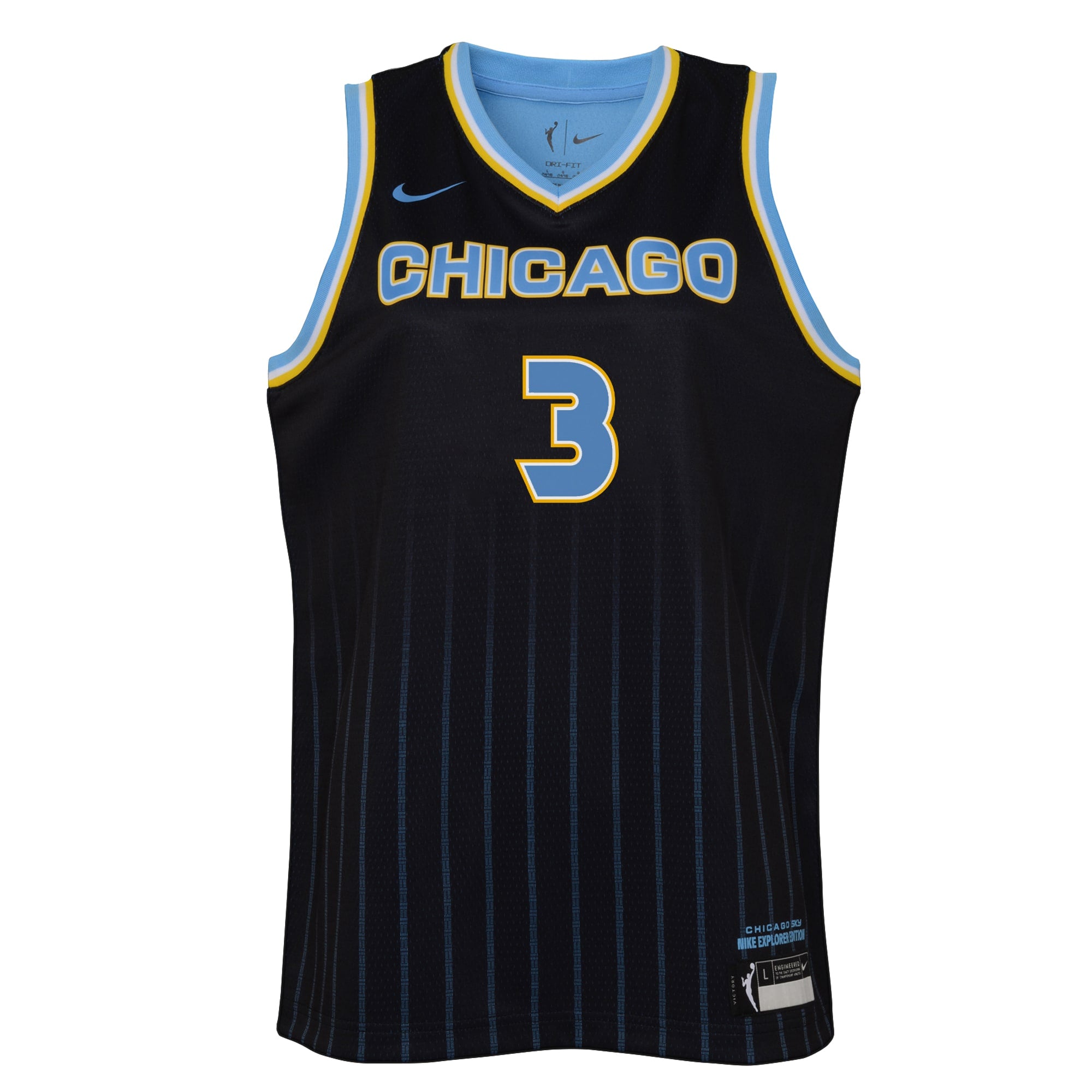 Chicago Sky WNBA Explorer Jersey - Candace Parker - Youth NBA Team Jersey Basketball Fan Apparel
