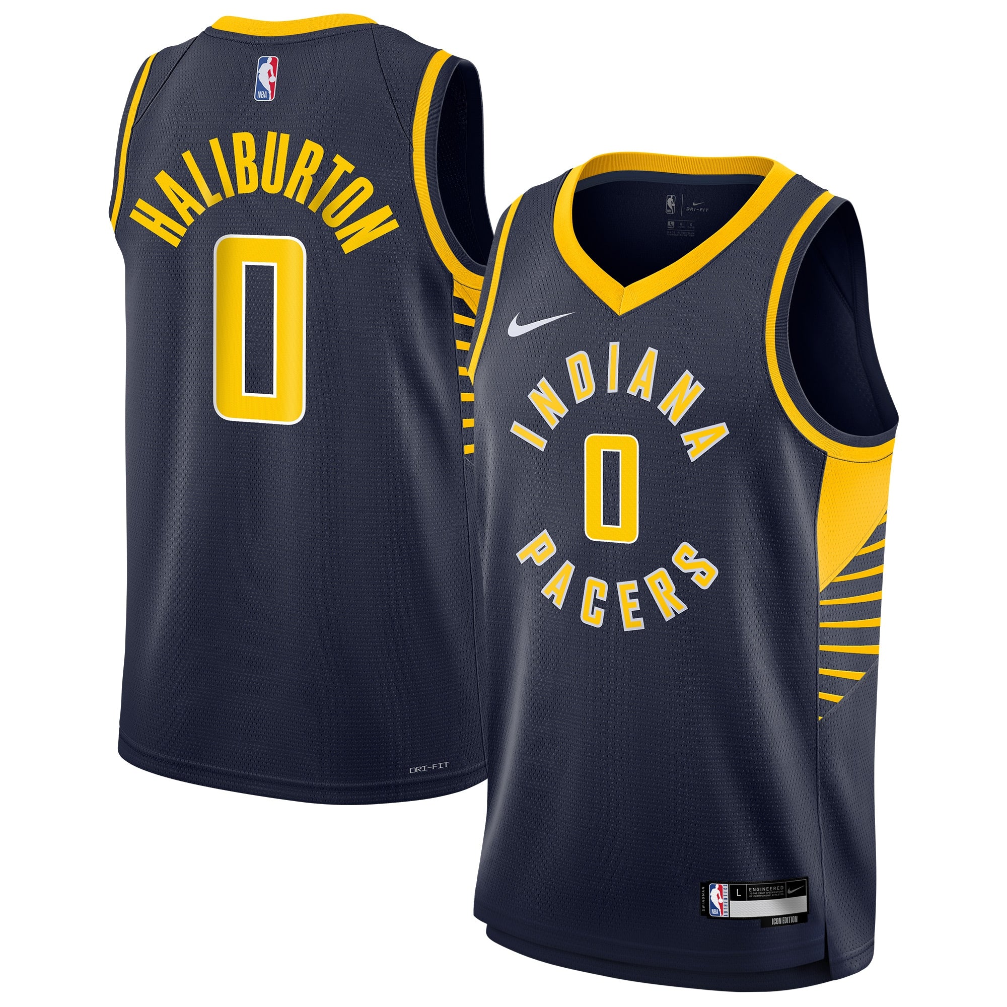 Indiana Pacers NBA Icon Swingman Jersey - Tyrese Haliburton - Youth NBA Team Jersey Basketball Fan Apparel