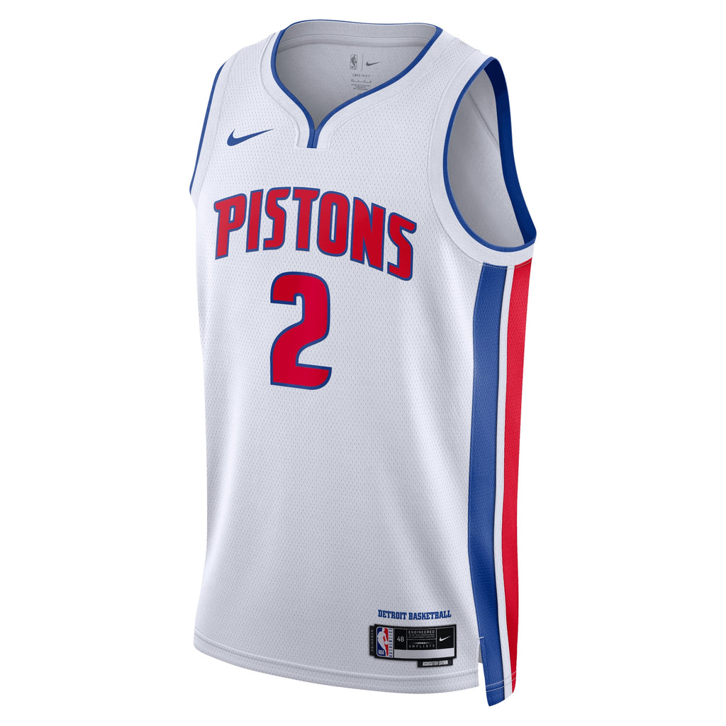 Detroit Pistons Nike Association Edition Swingman Jersey - White - Cade Cunningham - Unisex NBA Team Jersey Basketball Fan Apparel