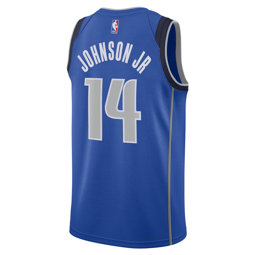 Dallas Mavericks Nike Icon Swingman Jersey - Blue - Morez Johnson Jr. - Unisex NBA Team Jersey Basketball Fan Apparel