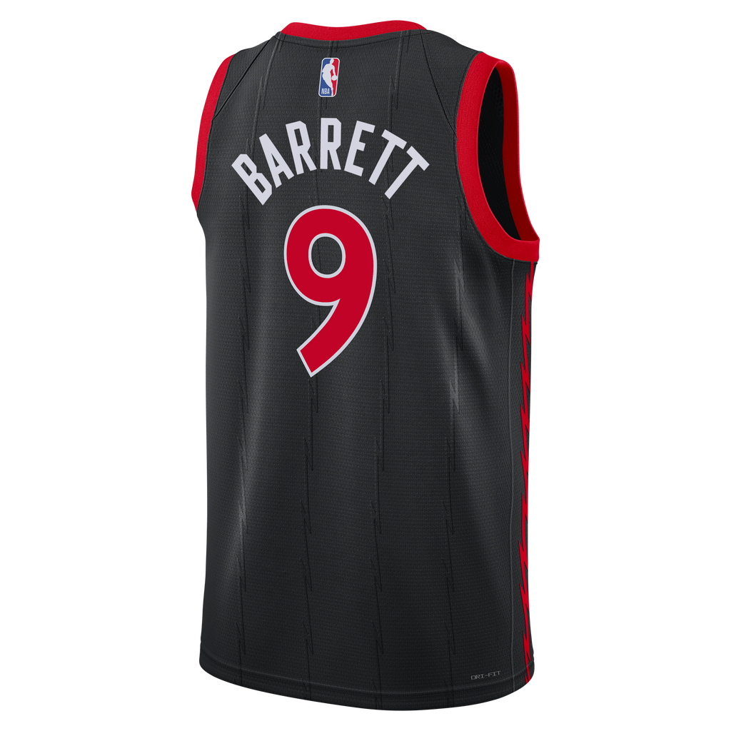 Toronto Raptors Jordan Brand Statement Edition Swingman Jersey - Black - RJ Barrett - Unisex NBA Team Jersey Basketball Fan Apparel