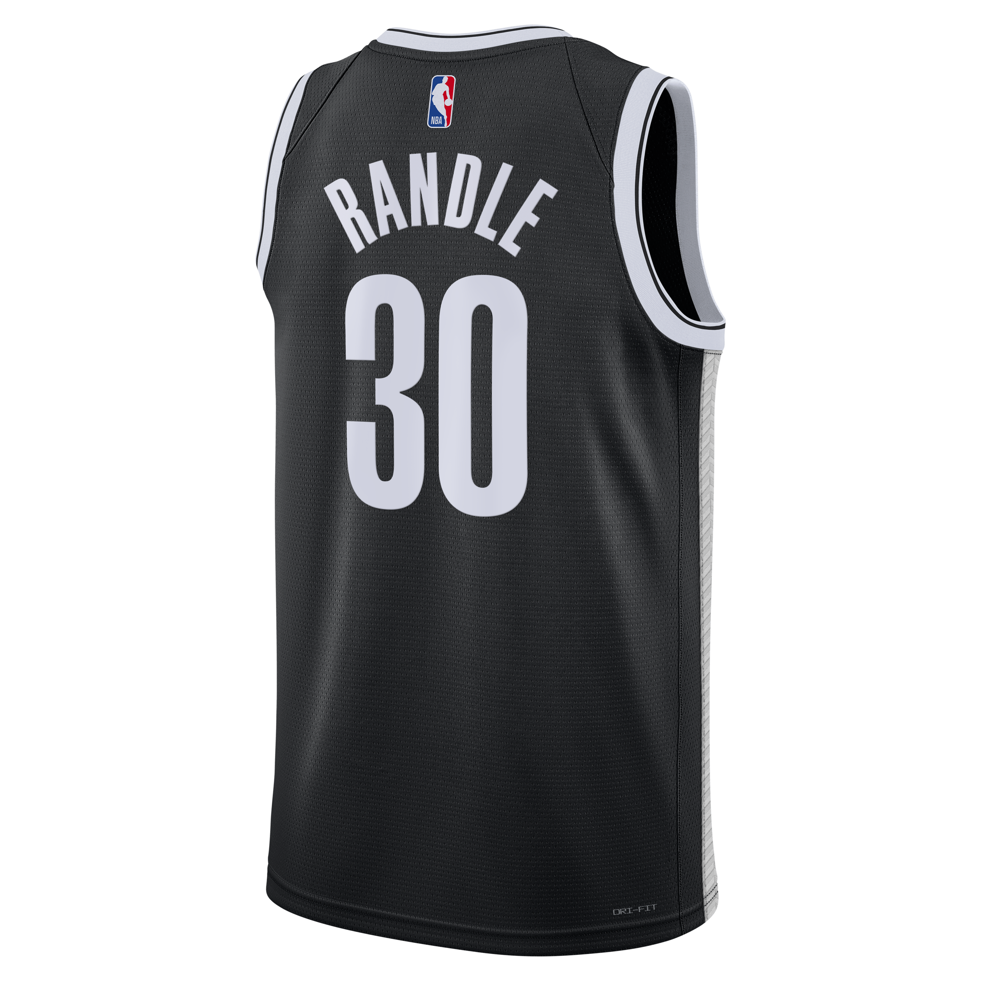 Brooklyn Nets Nike Icon Swingman Jersey- Black - Julius Randle - Unisex NBA Team Jersey Basketball Fan Apparel