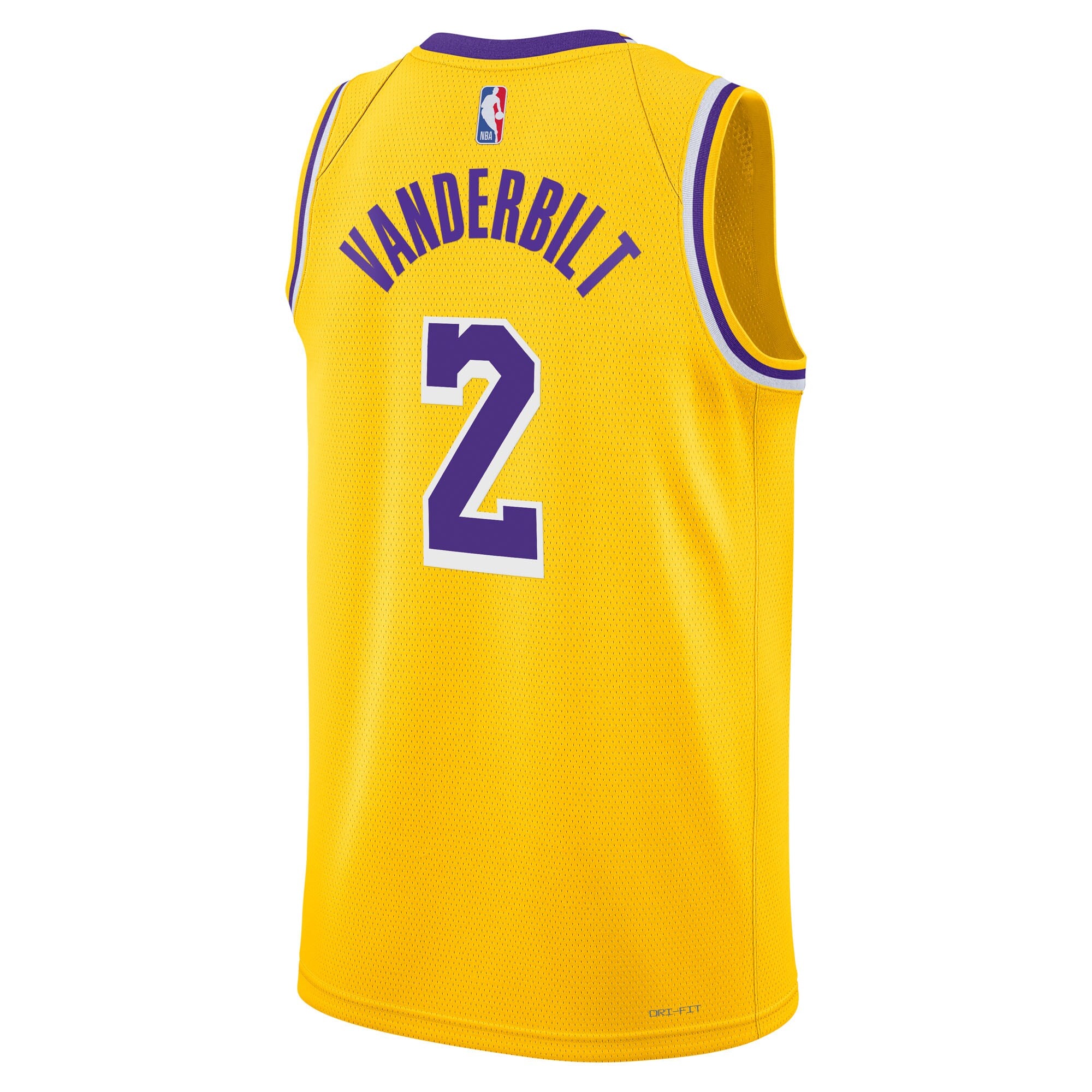 Los Angeles Lakers Nike Icon Edition Swingman Jersey - Gold - Jarred Vanderbilt - Youth NBA Team Jersey Basketball Fan Apparel