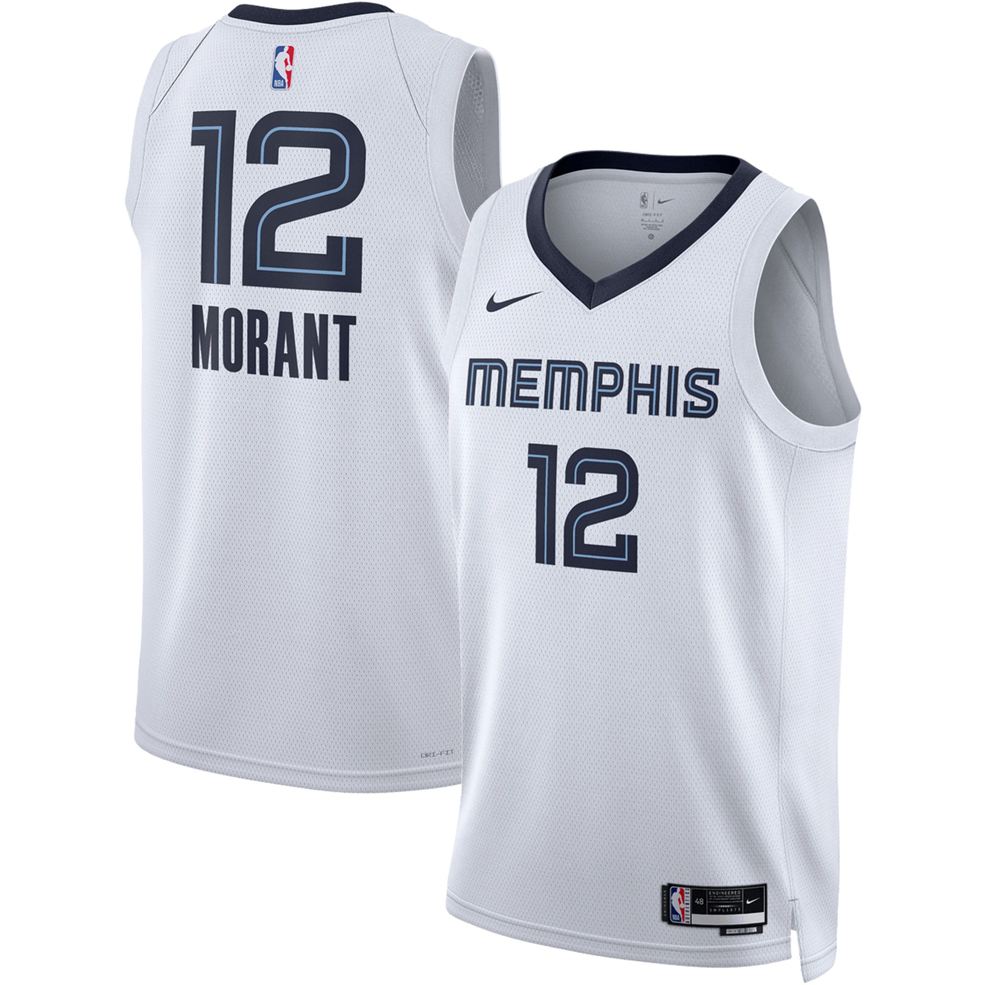 Memphis Grizzlies Nike Association Edition Swingman Jersey - Ja Morant - Unisex NBA Team Jersey Basketball Fan Apparel